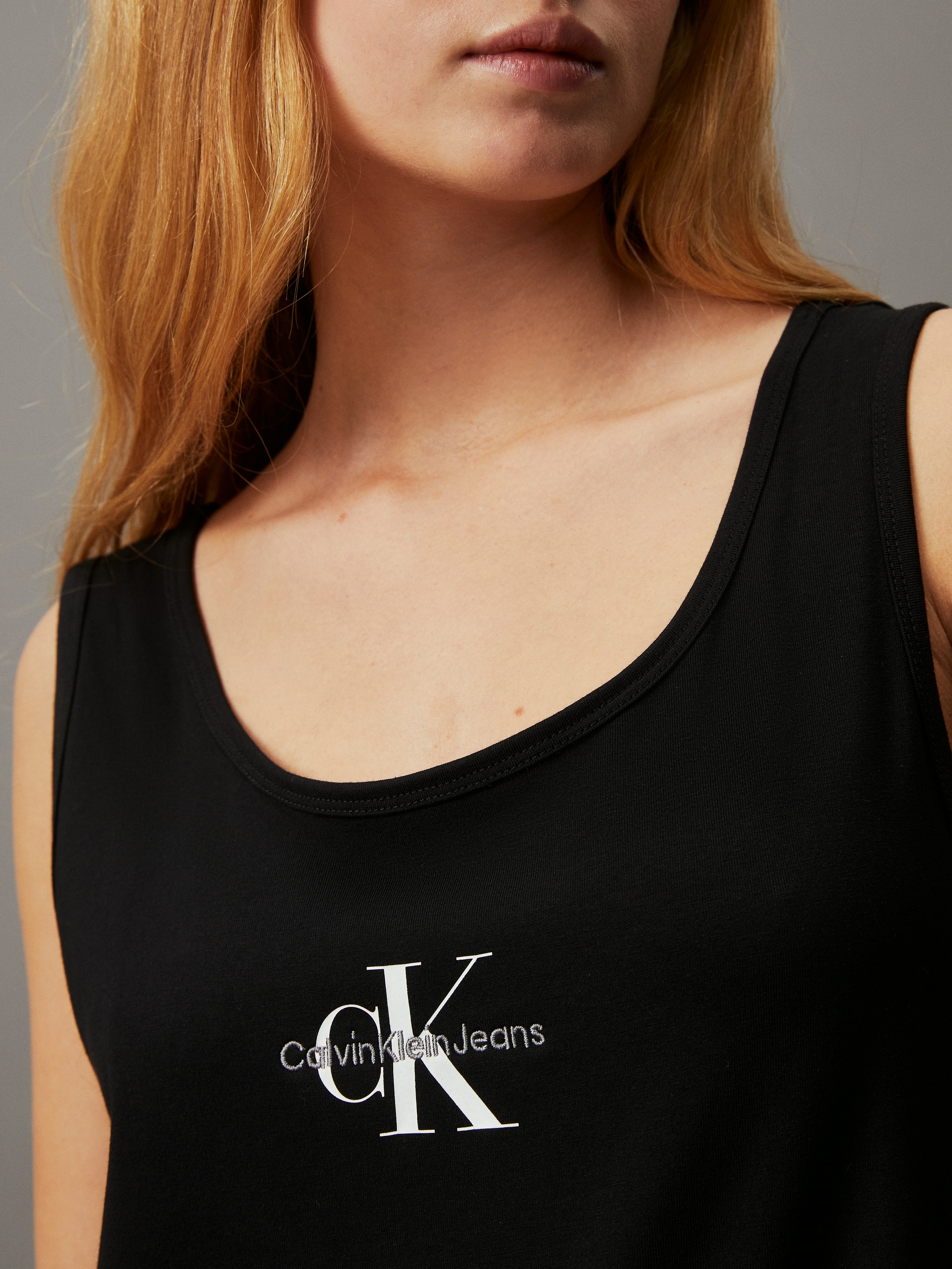 Calvin Klein Jeans Shirtkleid »MONOLOGO LOOSE LONG TANK DRESS«, mit Logomarkenlabel