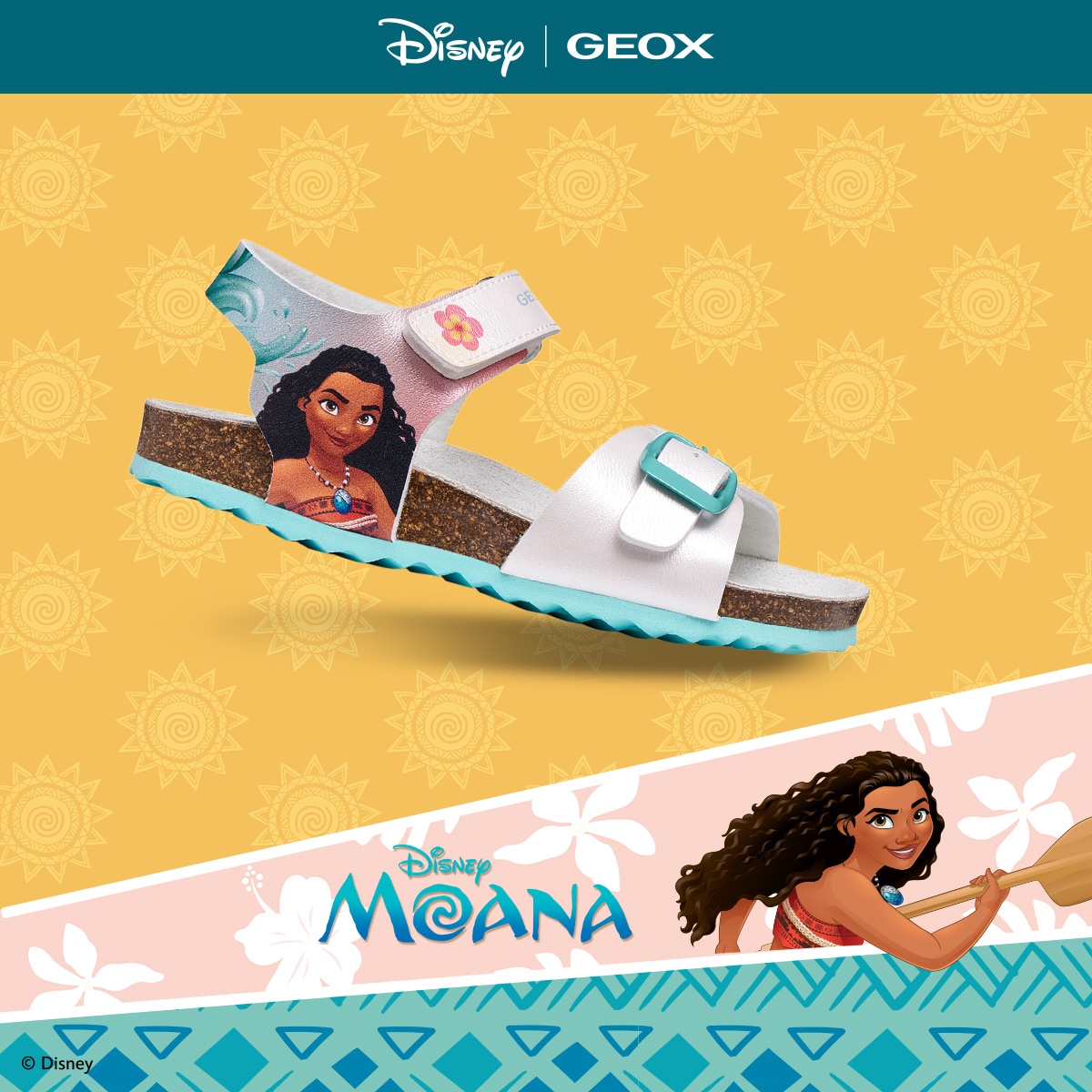 Geox Sandale »J ADRIEL GIRL«  Sommerschuh mit Disney-Motiv, Größenschablone zum Download