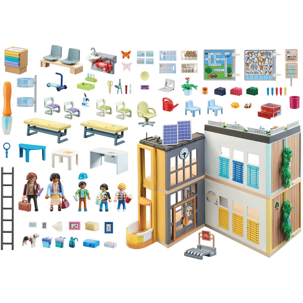 Playmobil® Konstruktions-Spielset »Große Schule (71327), City Life«, (282 St.)