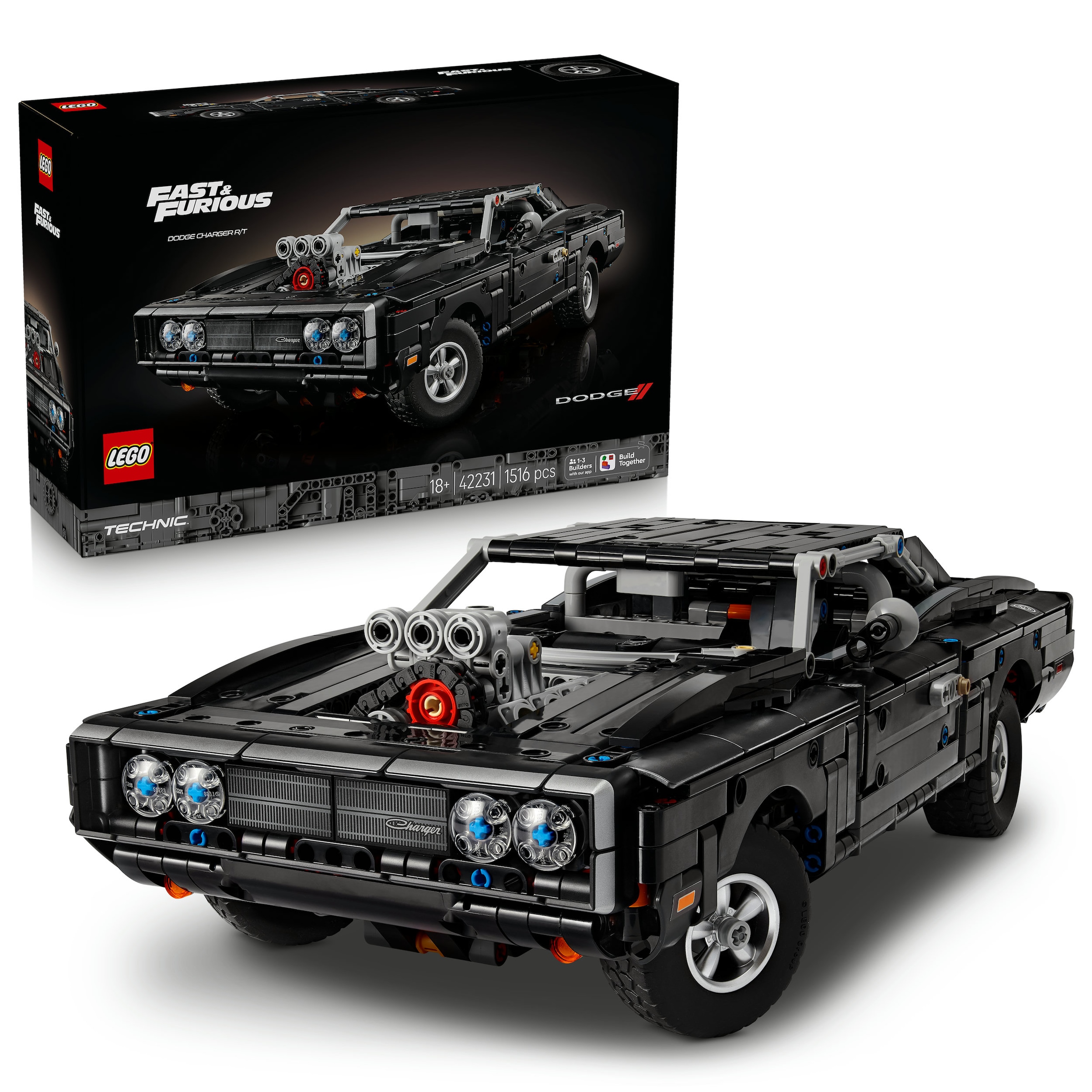 LEGO® Konstruktionsspielsteine »Fast and Furious Dodge Charger R/T Auto (42231), LEGO Technic« Made in Europe