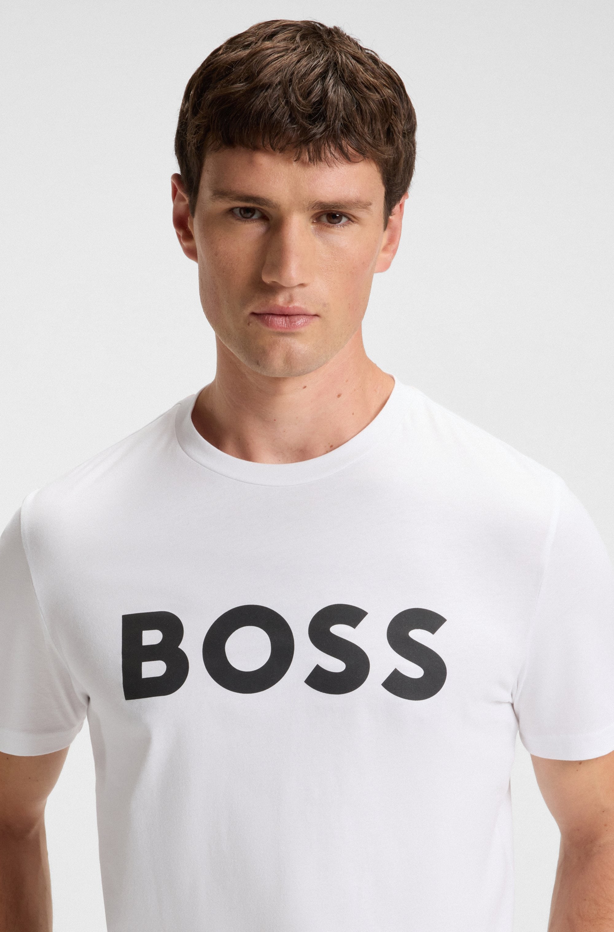 BOSS ORANGE T-Shirt »Thinking«, mit großem BOSS Druck auf der Brust