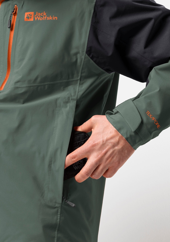 Jack Wolfskin Funktionsjacke »EAGLE PEAK 2L JKT M«, mit Kapuze