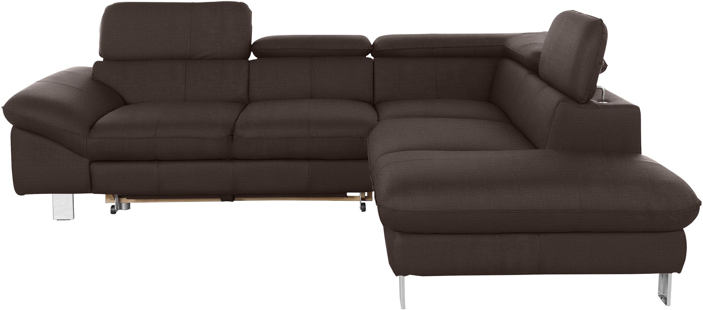 COTTA Ecksofa »Driver L-Form«, mit Kopfteilverstellung, wahlweise mit Bettfunktion & Bettkasten