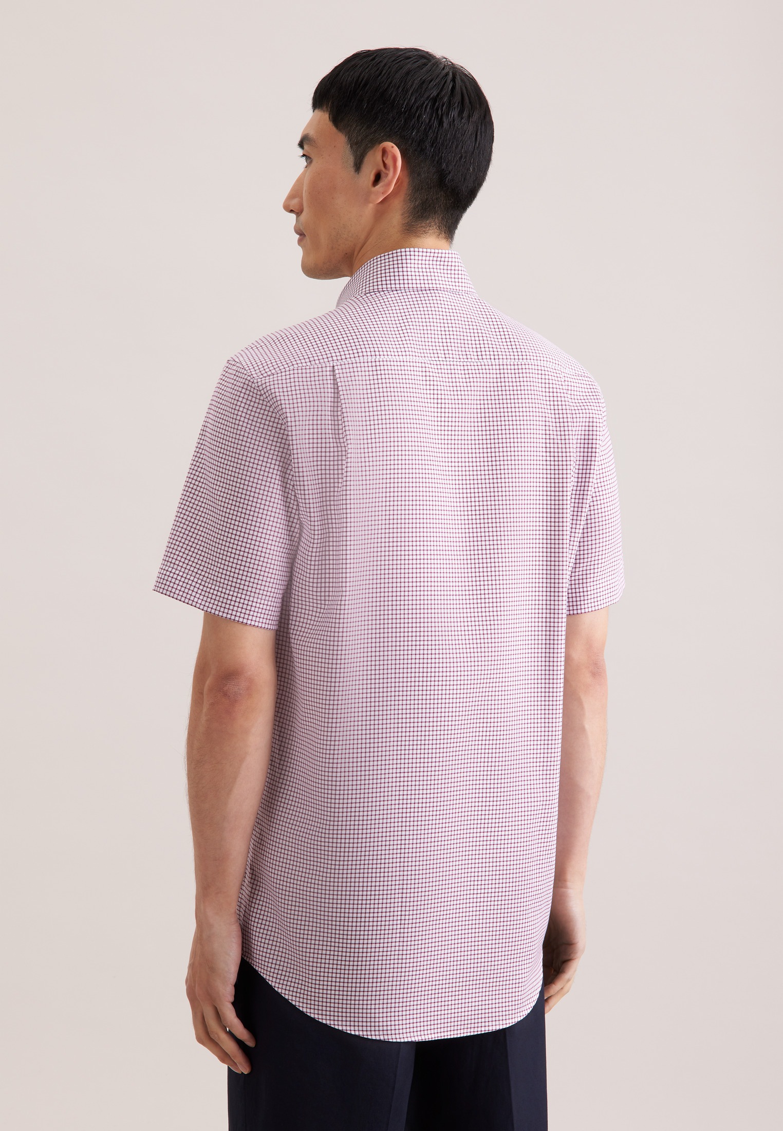 seidensticker Businesshemd »Schwarze Rose« Regular 1/2 Covered-Button-Down-Kragen Karo