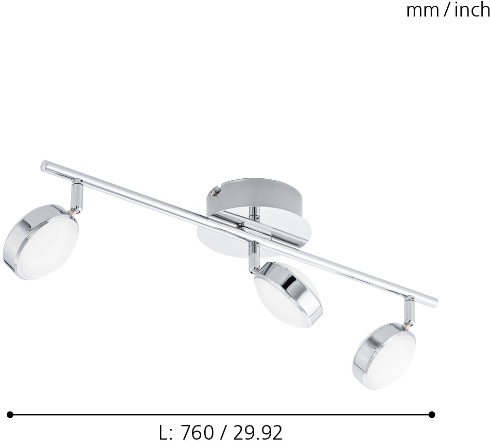 EGLO LED Deckenleuchte »SALTO«, 3 flammig, Leuchtmittel LED-Board | LED fest integriert, LED Deckenlampe