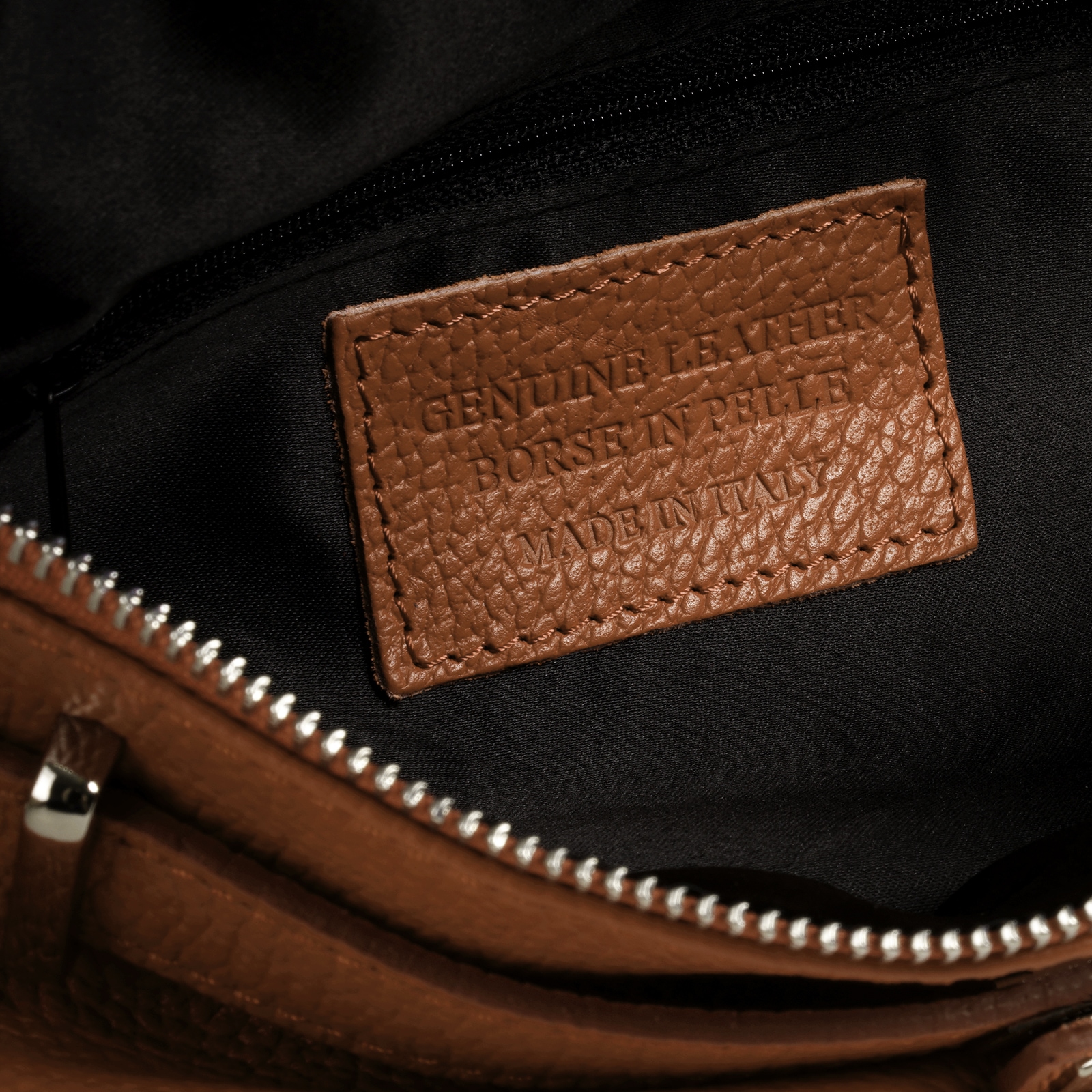 Samantha Look Gürteltasche echt Leder, Made in Italy