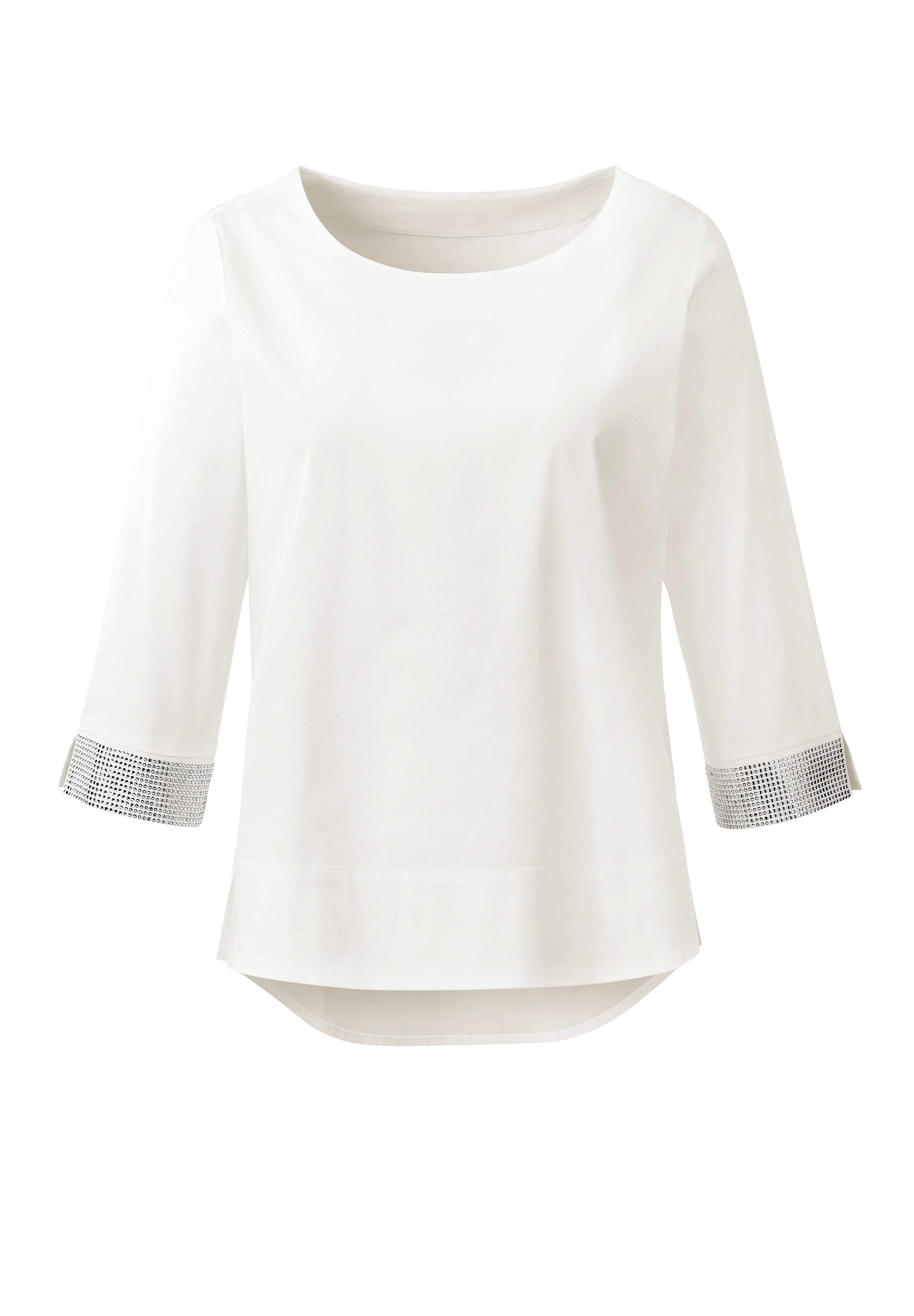 creation L Schlupfbluse »Schlupfbluse Schlupfbluse mit abgerundetem Saum«