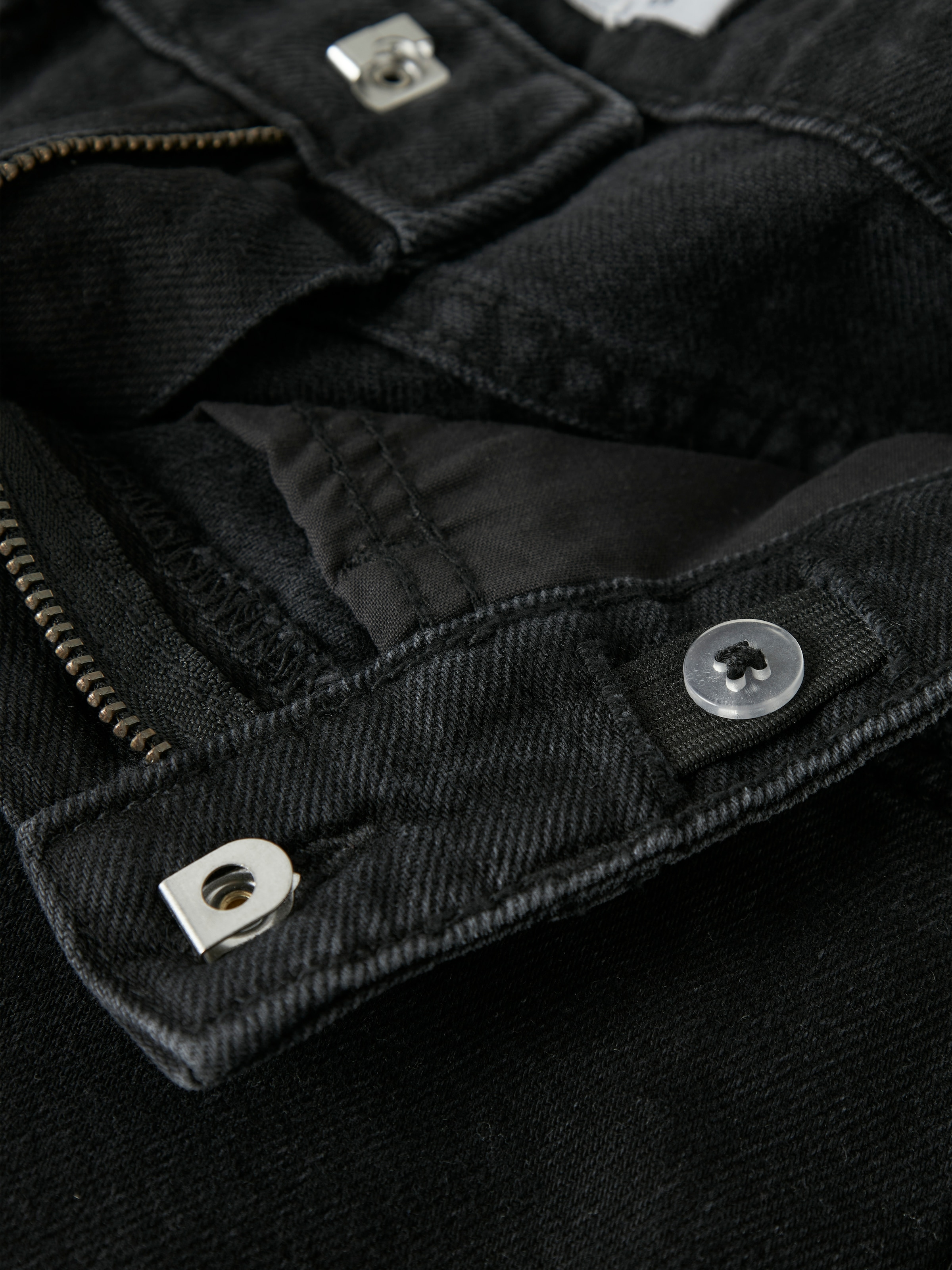 Name It Jeansbermudas »NKFBELLA HW WIDE DNM SHORTS 1488-BE NOOS« Baumwolle, ausgefranster Saum