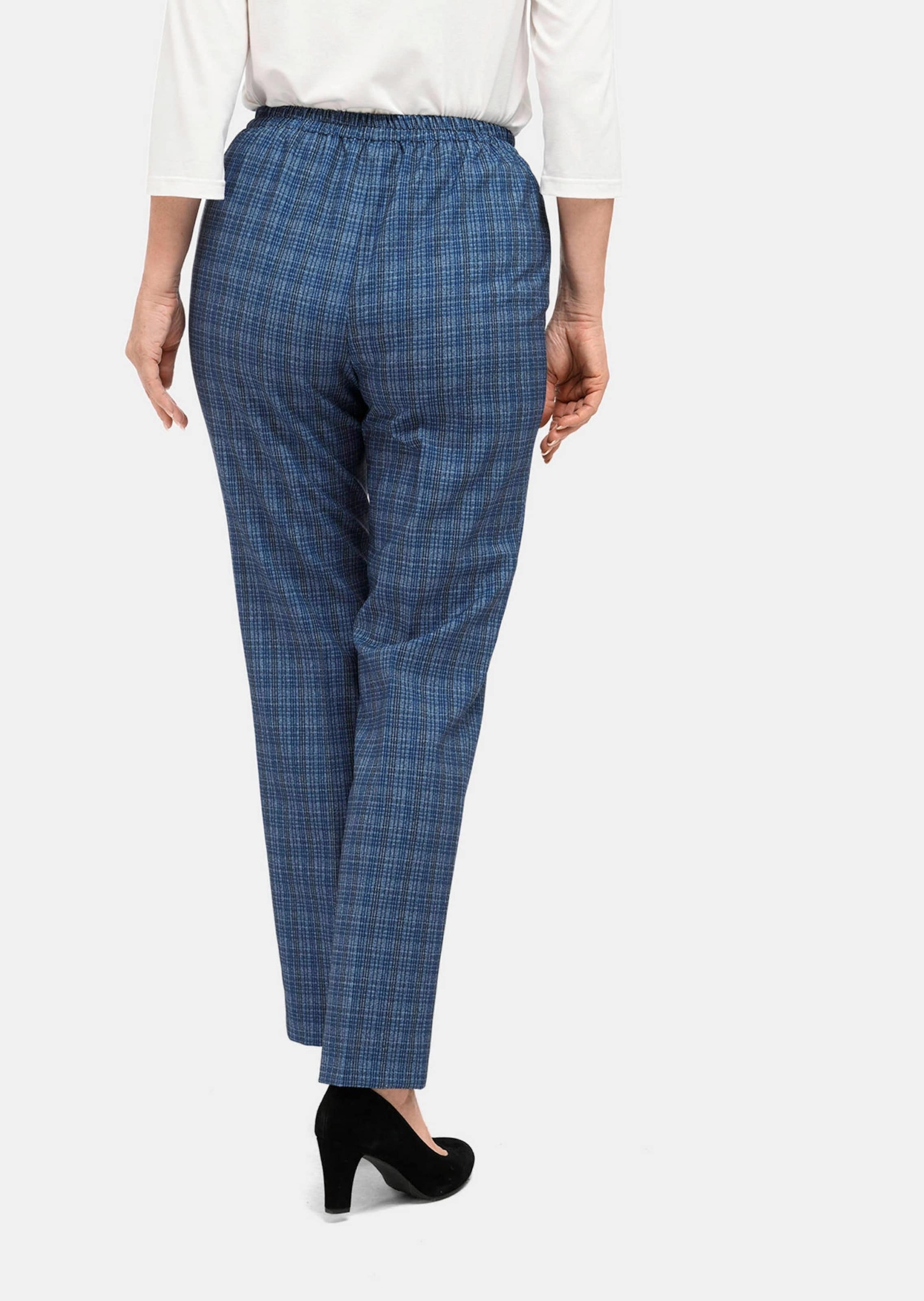 GOLDNER Schlupfhose »Kurzgröße Re-fresh Karoschlupfhose«
