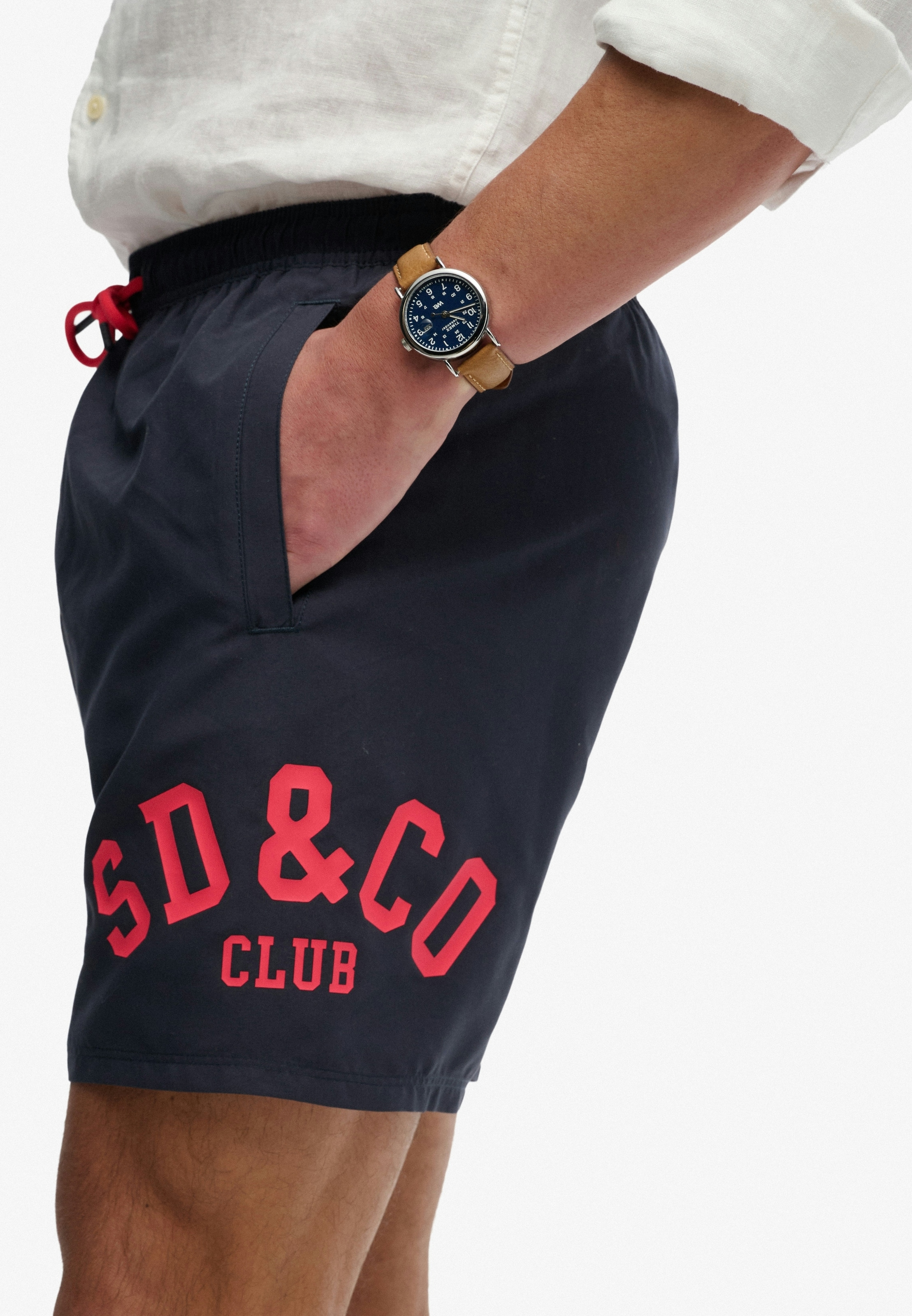 Superdry Badeshorts »PRINTED LOGO 16 SWIM SHORT«