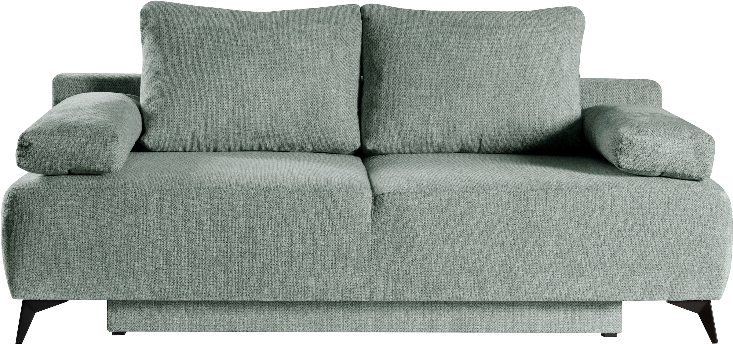 WERK2 Schlafsofa »Viktoria mit Komfortsitz- und Liegehöhe, Breite 200cm,« bequemes 2-Sitzer Schlafcouch mit Bettkasten