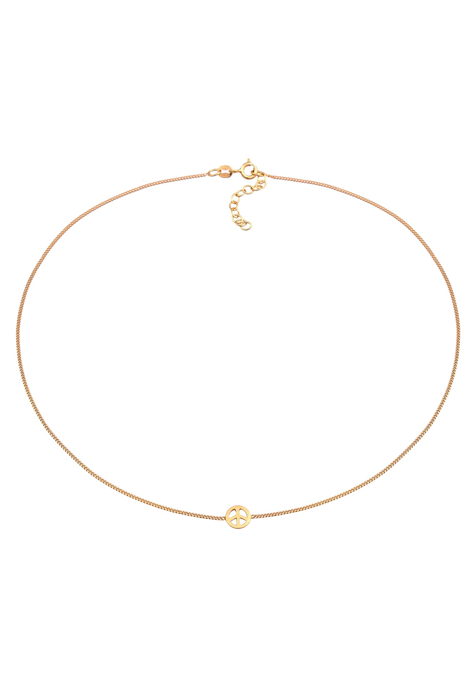 Elli Choker »Halskette Choker Peace Symbol Frieden 925 Silber«