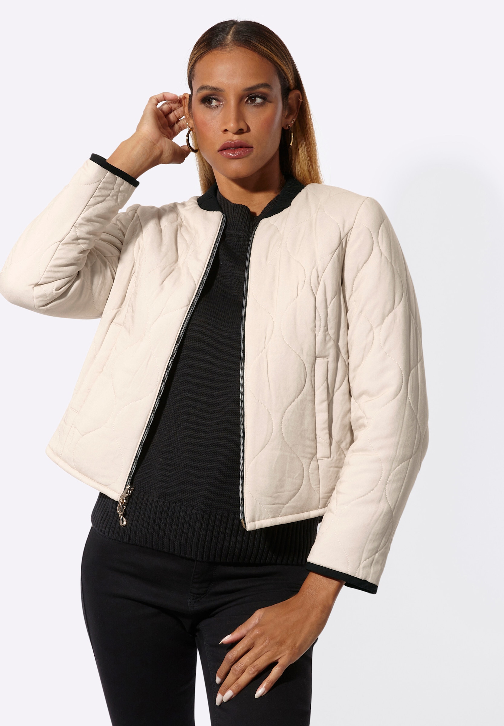 creation L Allwetterjacke »Wendejacke Wendejacke in modischer Blouson-Form« ohne Kapuze