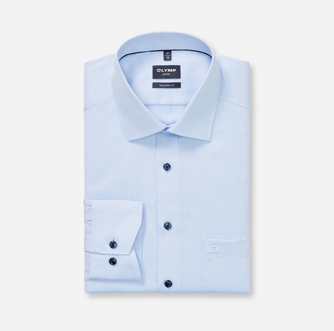 OLYMP Businesshemd »Luxor«, feine Struktur, Modern Fit, New Kentkragen