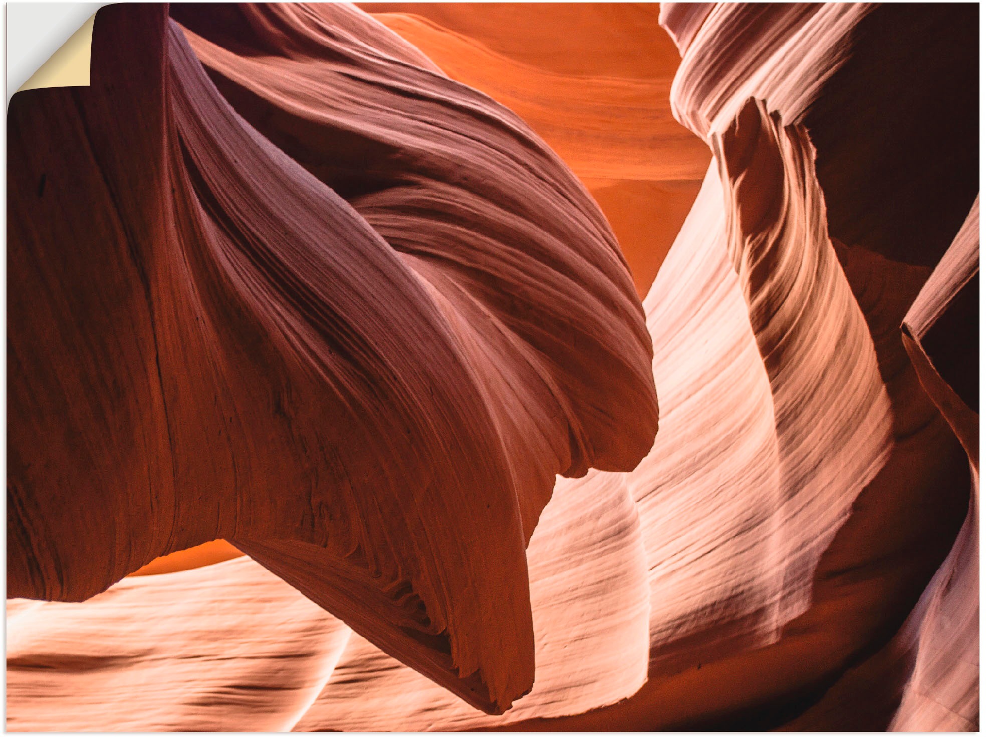 Artland Wandbild »Antelope Canyon II«, Amerika, (1 St.), in vielen Größen & Produktarten -Leinwandbild, Poster, Wandaufkleber / Wandtattoo auch für Badezimmer geeignet