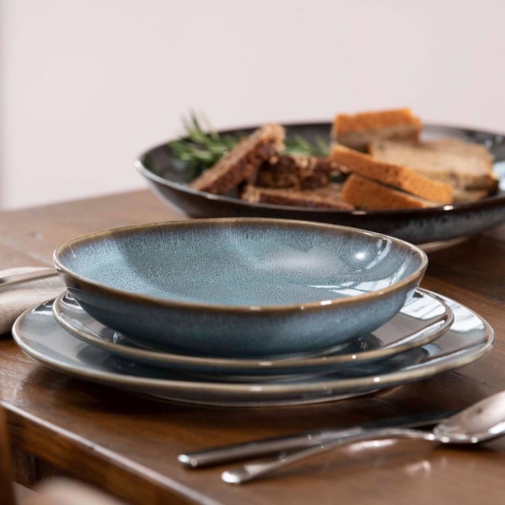 like. by Villeroy & Boch Geschirr-Set »Einsteiger-Set Lave 8er Set« Spülmaschinengeeignet, Mikrowellenfest