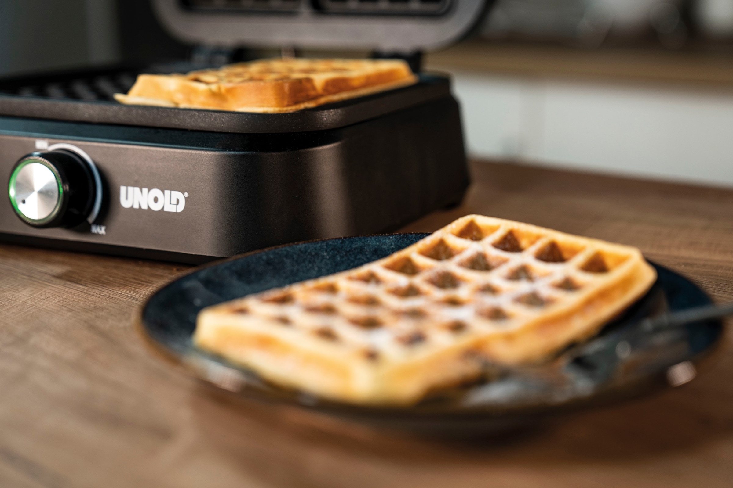 Unold Waffeleisen »48275«, 1500 W, Belgisches Waffeleisen Brüssel