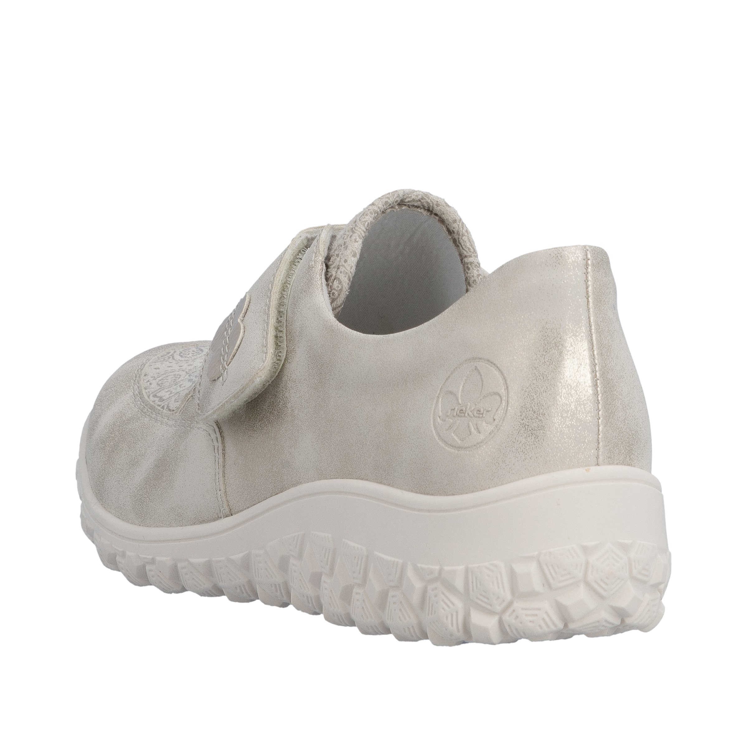 Rieker Klettschuh  Slipper, Halbschuh mit floralem Druck