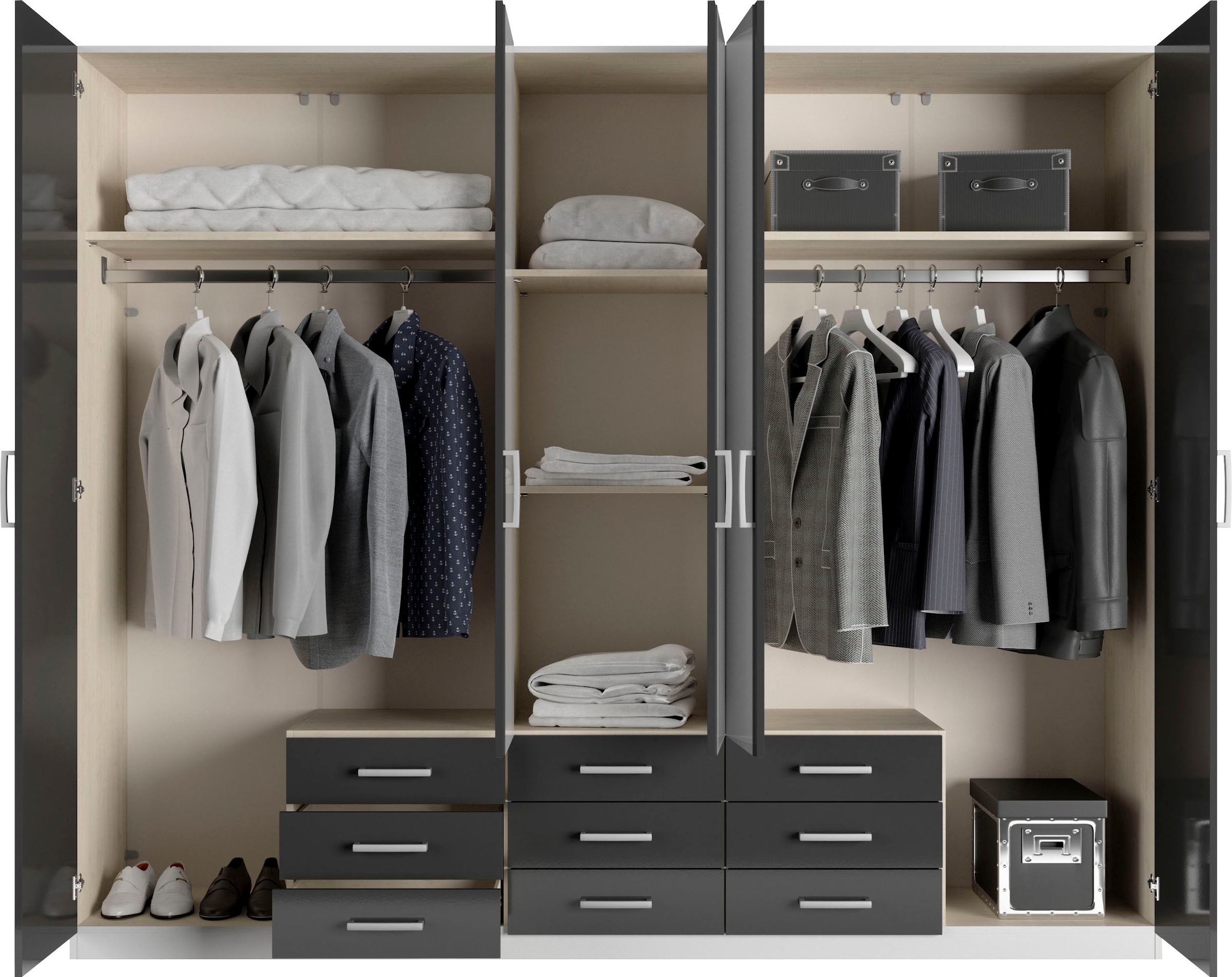 priess Kleiderschrank »Amsterdam«, mit oder ohne LED-Beleuchtung