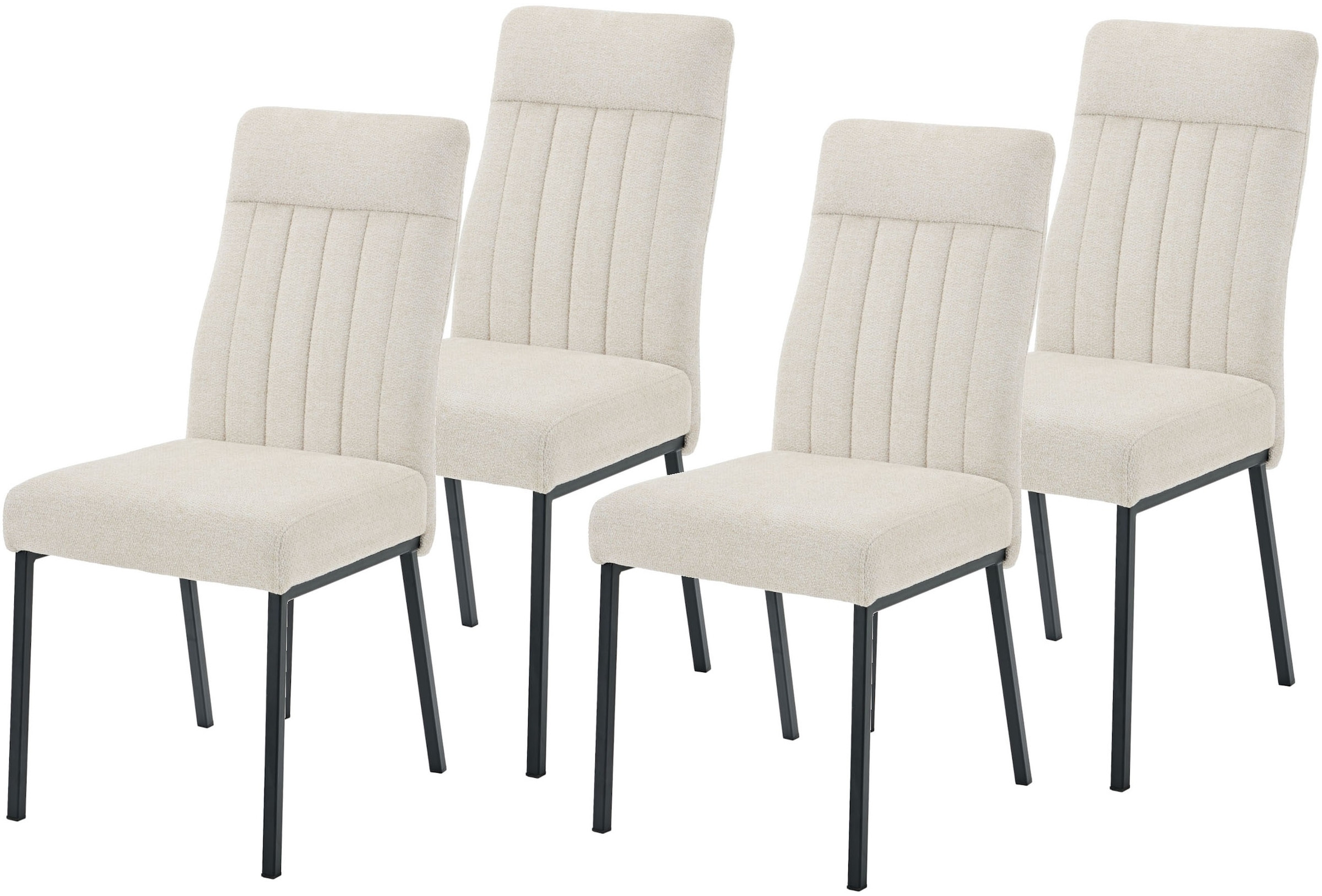 HELA 4-Fußstuhl »CATANIA« (Set) 4 Stk.4-Fuß, Federkorb, Vierkantrohrgestell, 140kg belastbar