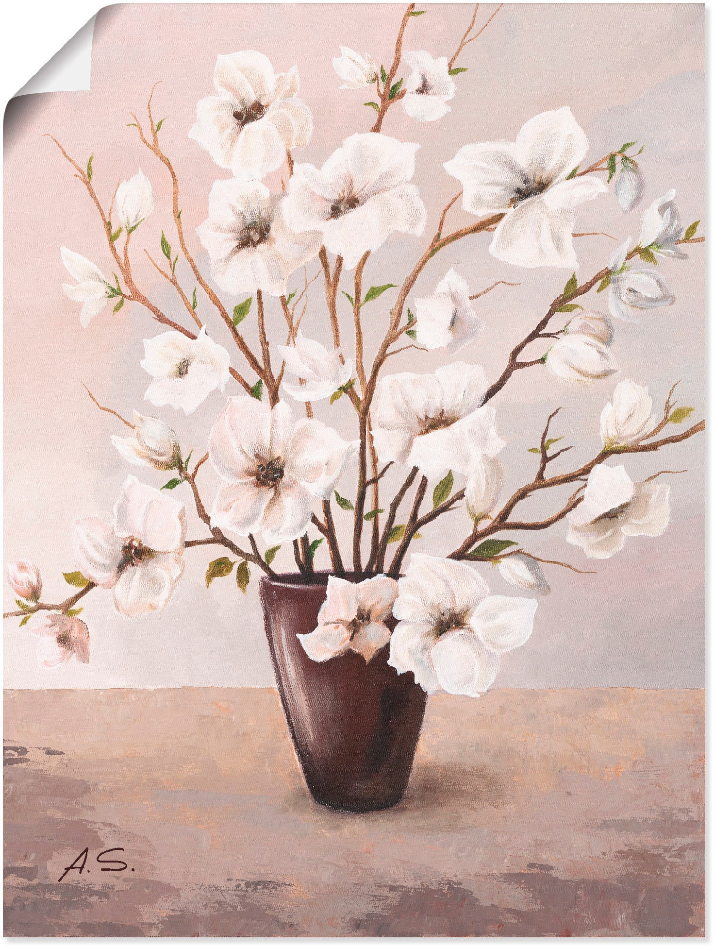 Artland Wandbild »Magnolien«, Blumen, (1 St.), als Leinwandbild, Poster in  verschied. Größen online bei OTTO