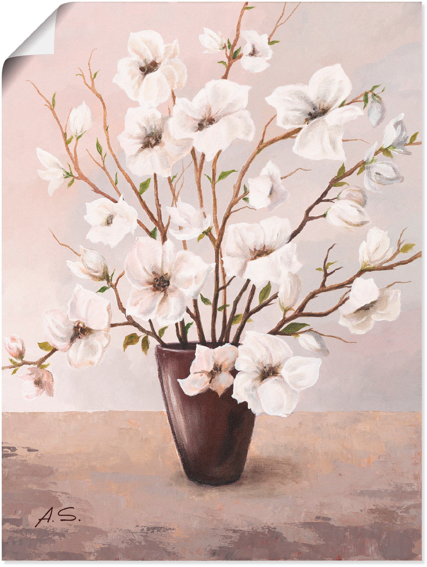 Artland Wandbild online »Magnolien«, OTTO bei verschied. Leinwandbild, Blumen, in (1 als St.), Größen Poster