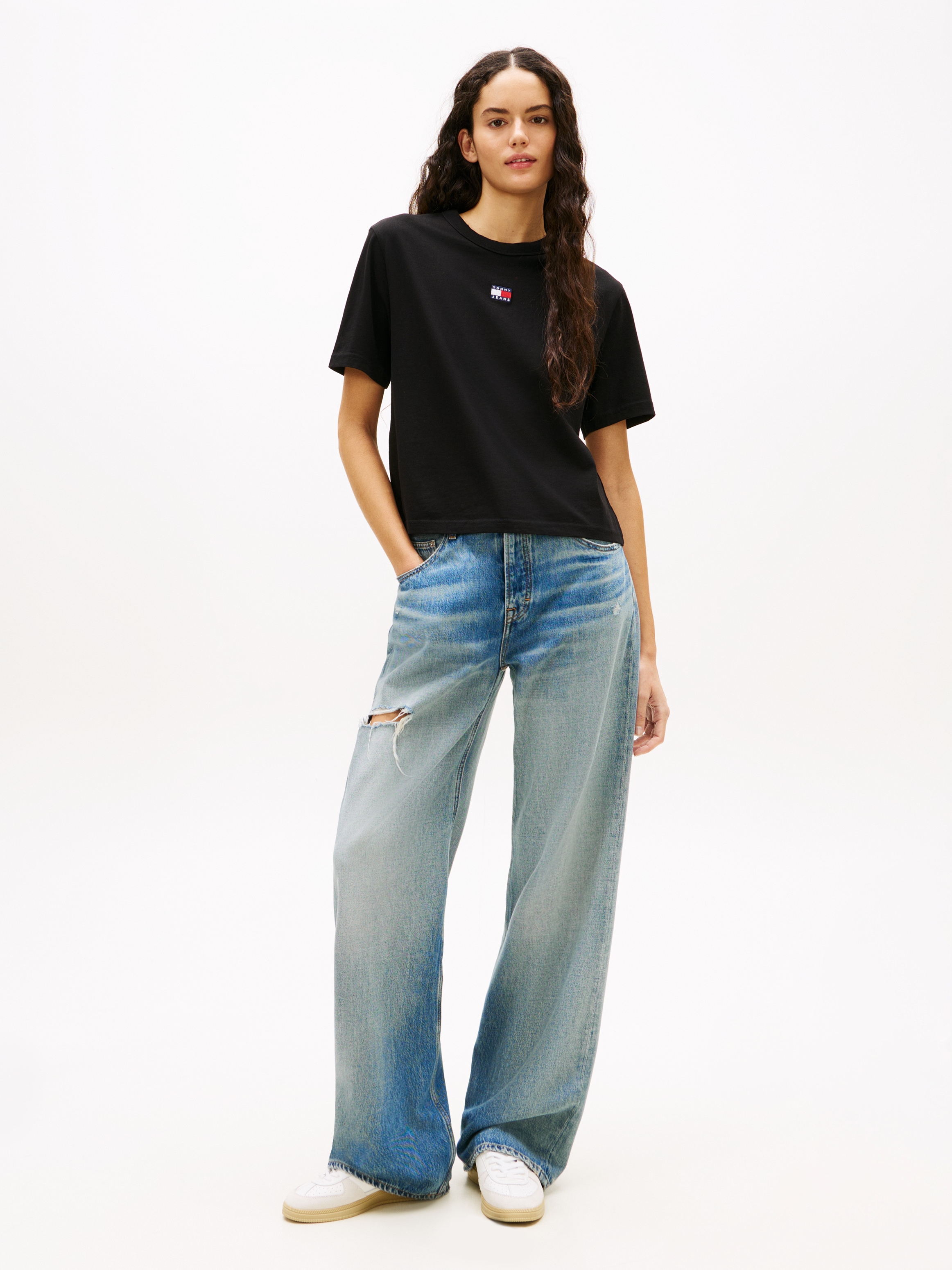 Tommy Jeans Kurzarmshirt »TJW BXY BADGE TEE EXT«