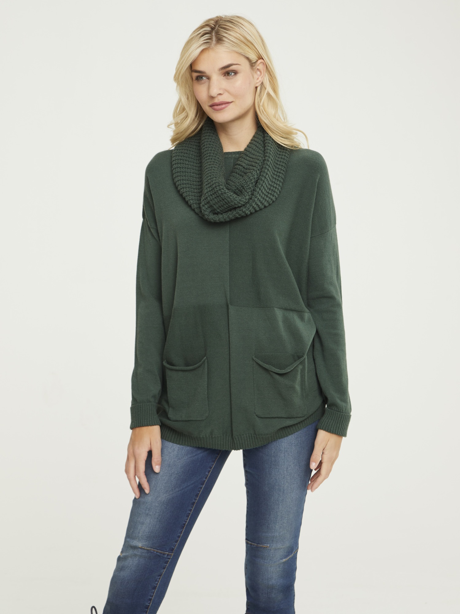 LINEA TESINI by Heine Strickpullover, mit Loop-Schal