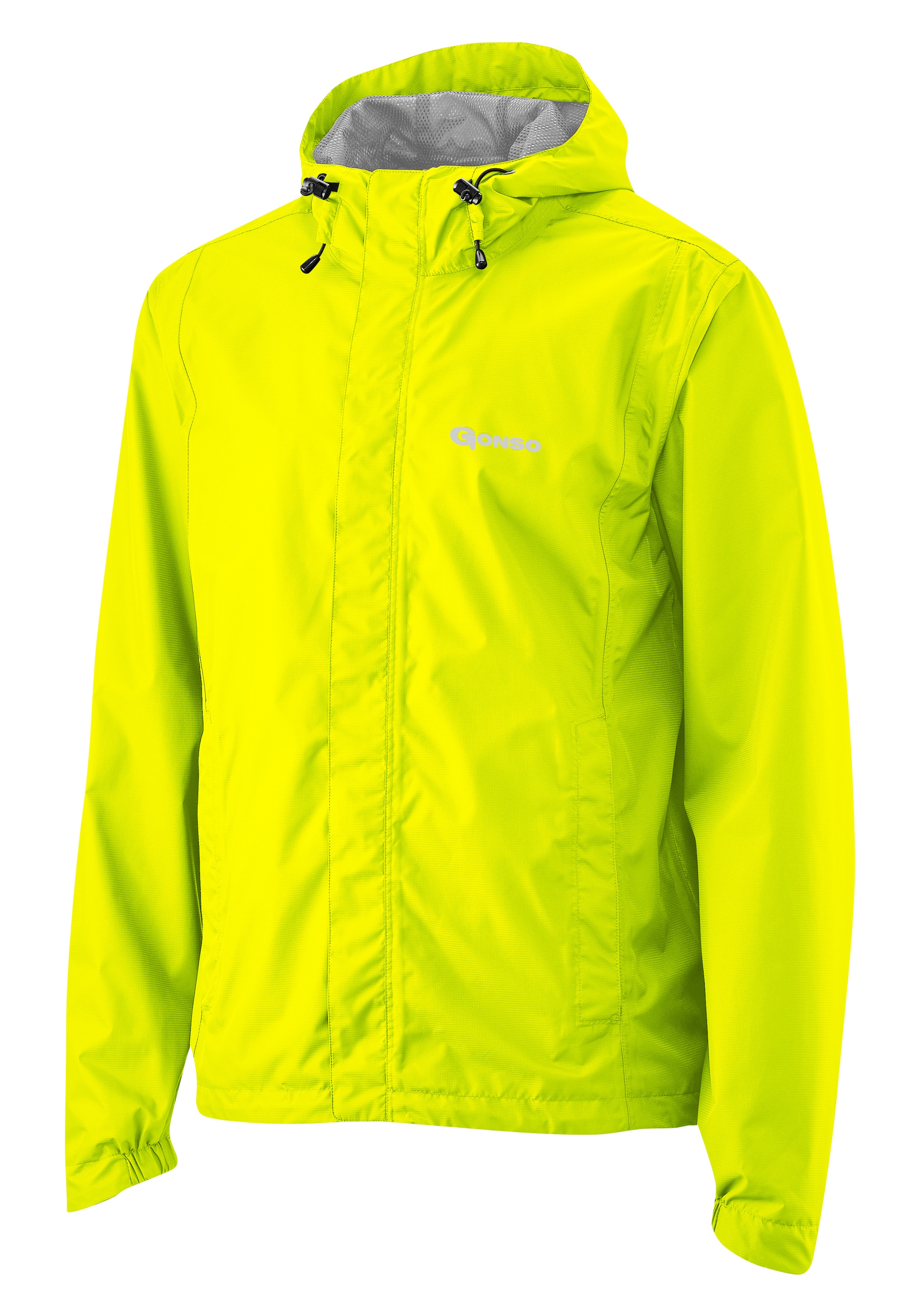 Gonso Fahrradjacke »Save Light«, Herren Regenjacke wind- und wasserdicht, Radjacke mit Kapuze