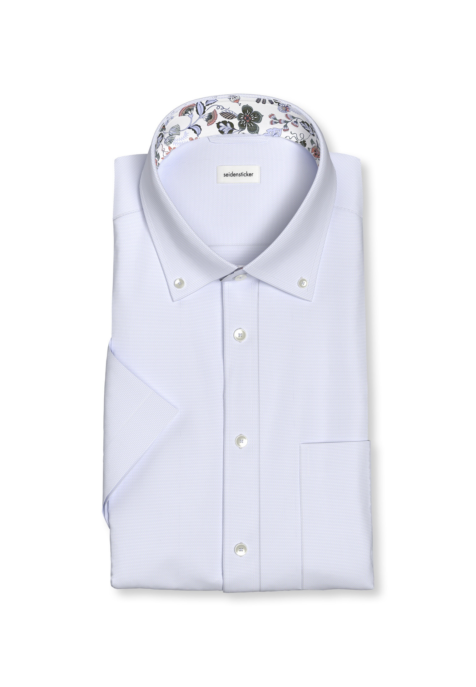 seidensticker Businesshemd »Comfort« Comfort 1/2 Button-Down-Kragen Struktur