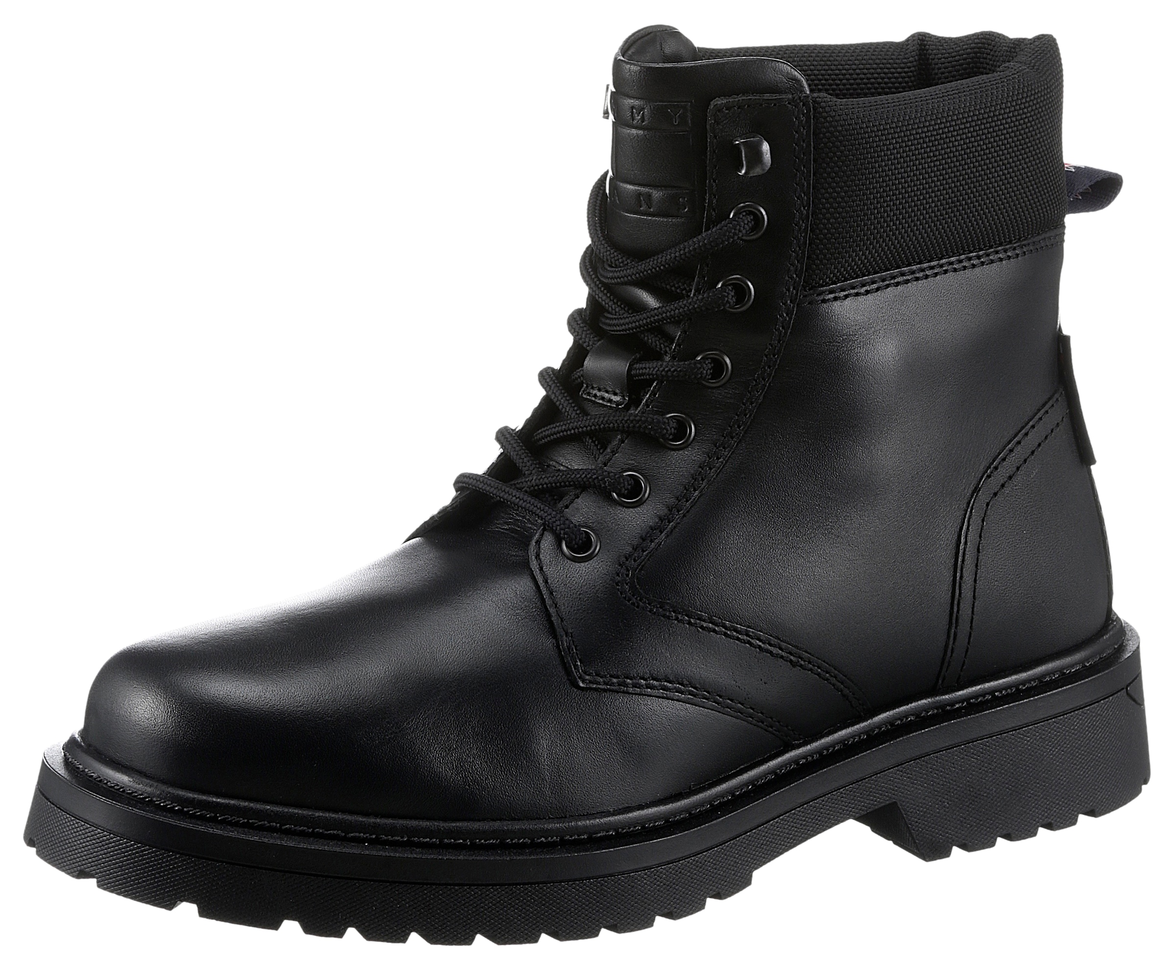 Schnürboots »TJM LACE UP BOOT«, Blockabsatz, Schnürstiefelette mit wattiertem Schaftrand