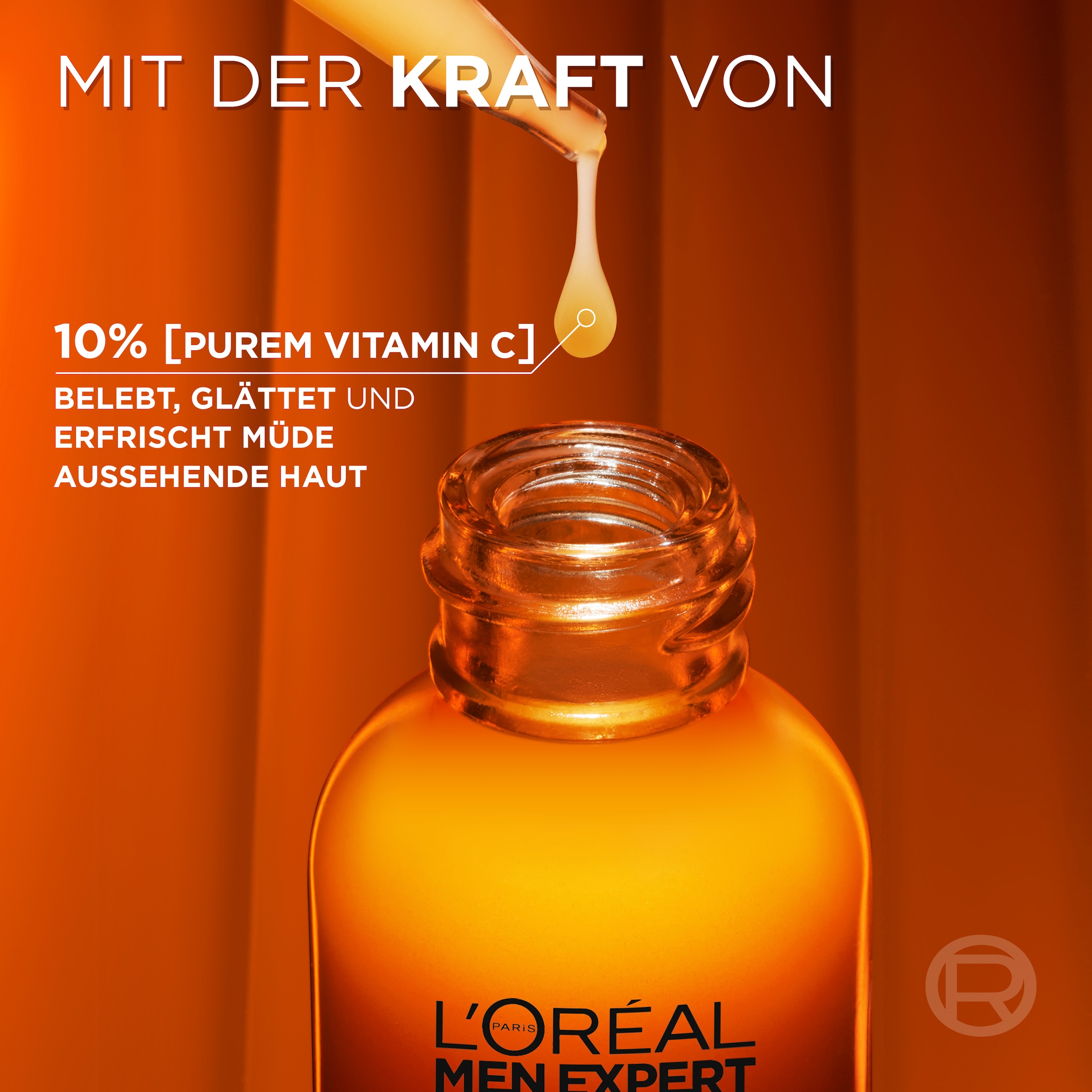 L'ORÉAL PARIS MEN EXPERT Gesichtsserum »L'Oréal Men Expert Hydra Energy Serum«, mit Vitamin C