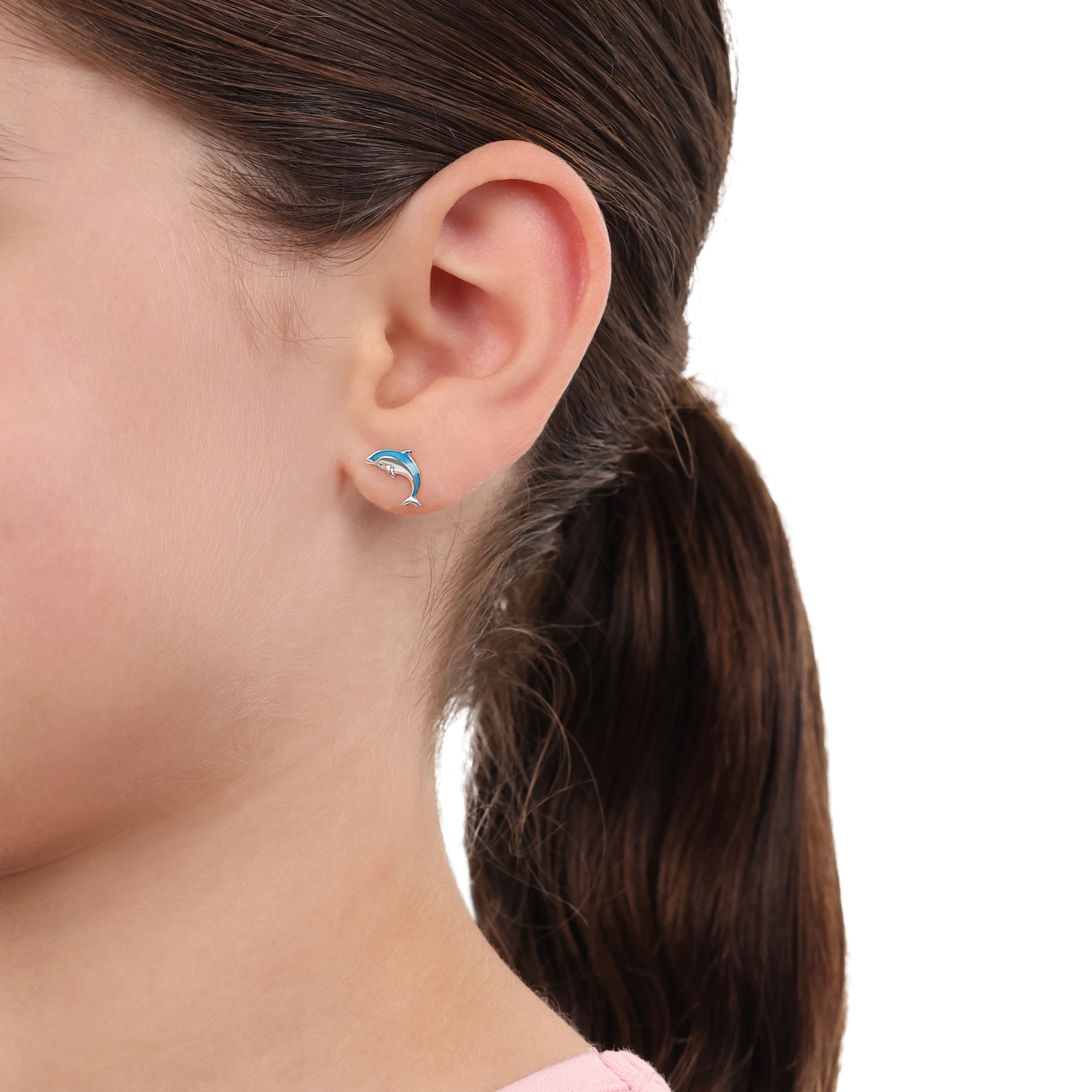 Prinzessin Lillifee Paar Ohrstecker »Delfin-Optik« mit Zirkonia (synth.)