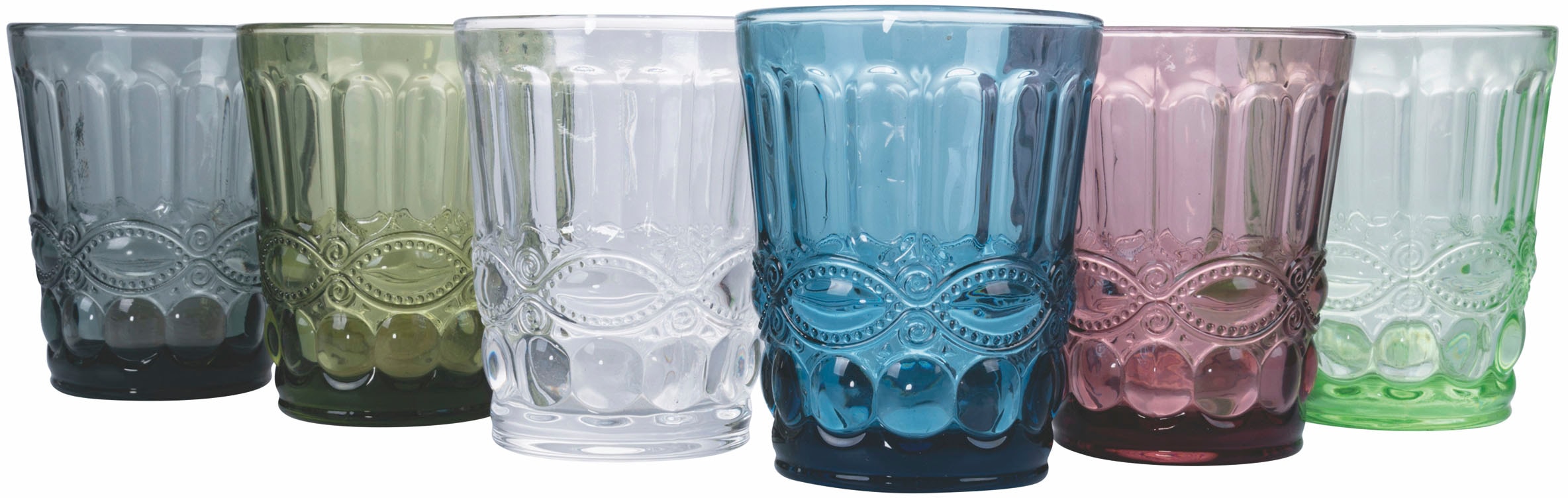 Villa d'Este Gläser-Set »Nobilis«, (Set, 6 tlg.), Wassergläser-Set, 6-teilig, Inhalt 240 ml