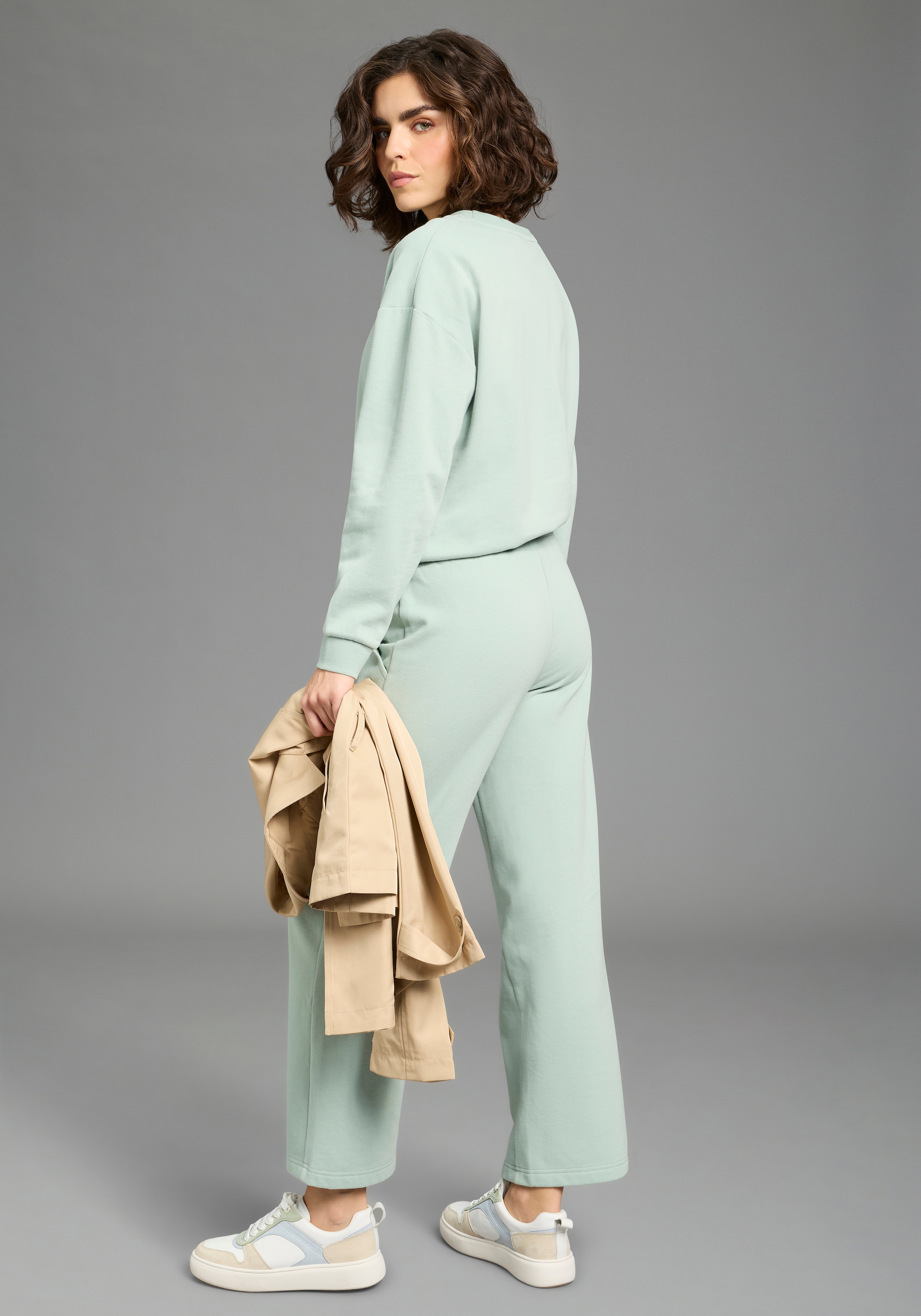 Flashlights Sweathose  Sweathose mit hoher Leibhöhe, knöchellange gerade Beinform