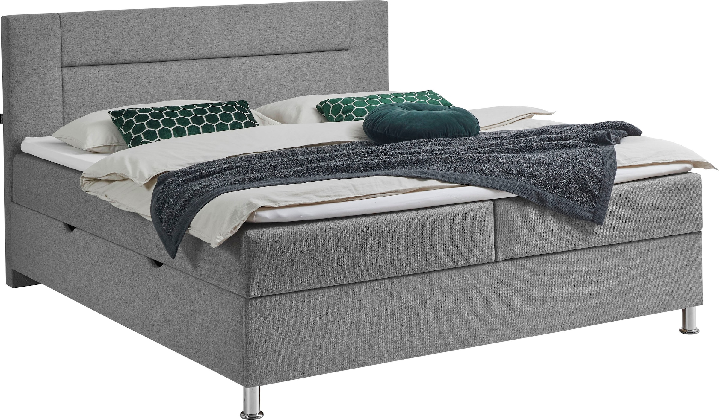 INOSIGN Boxbett »Escalon mit Bettkasten, inkl. Topper«, erhältlich in den Breiten 120x200cm und 180x200cm