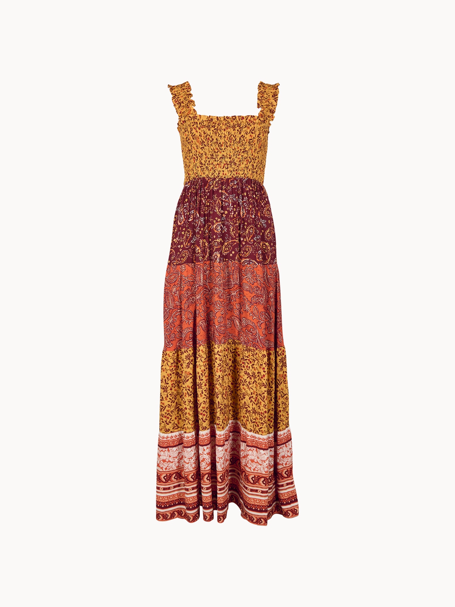 Apricot Maxikleid »Maxikleid« mit Blumen- und Paisley-Muster