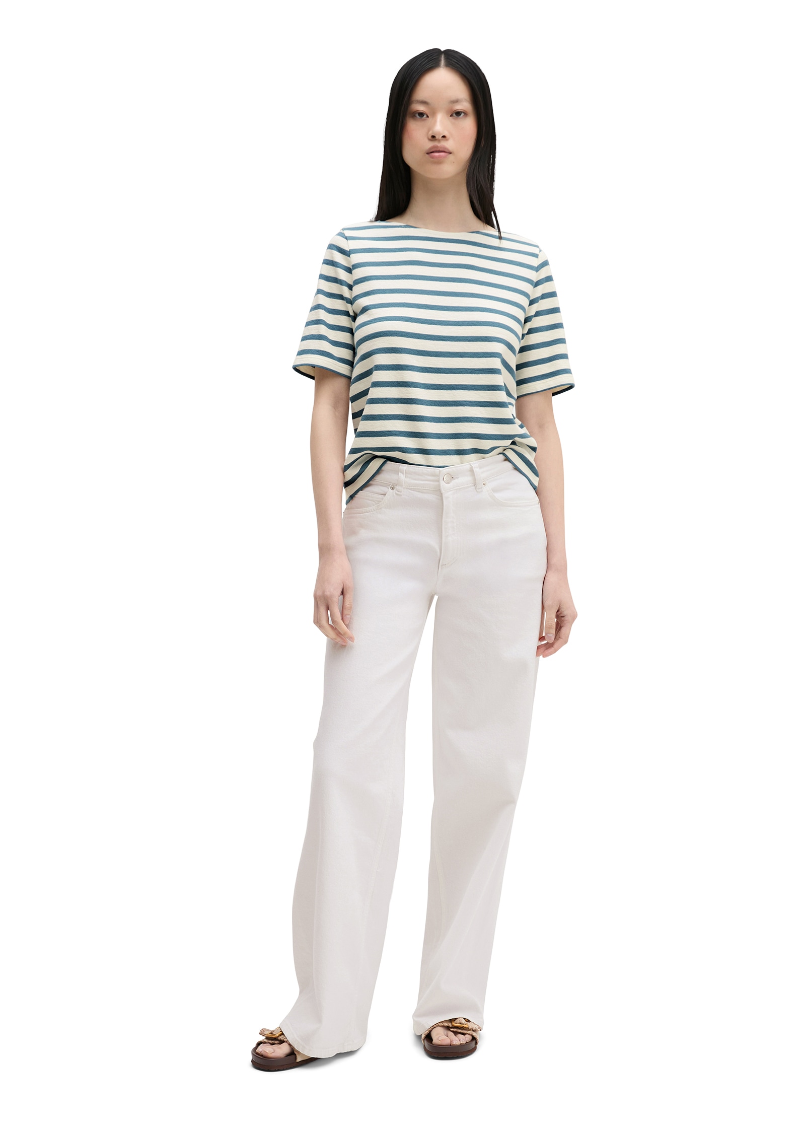 Marc O'Polo T-Shirt straight aus weichem Jersey, geringelt