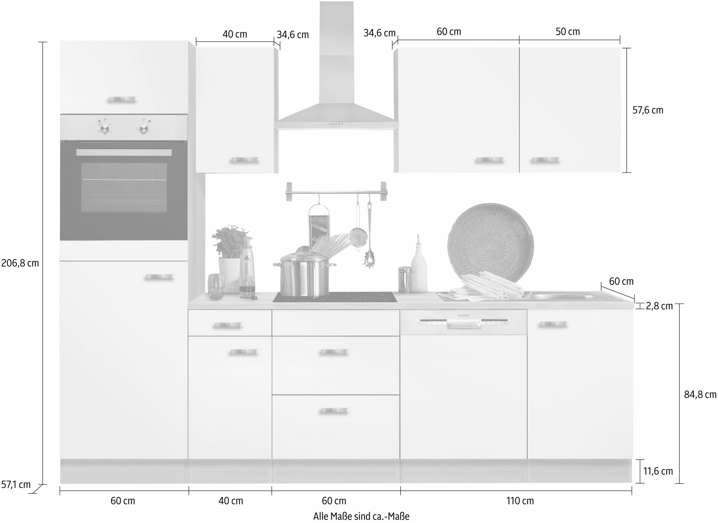 OPTIFIT Küchenzeile »Faro«, ohne E-Geräte, Breite 270 cm bestellen im OTTO  Online Shop