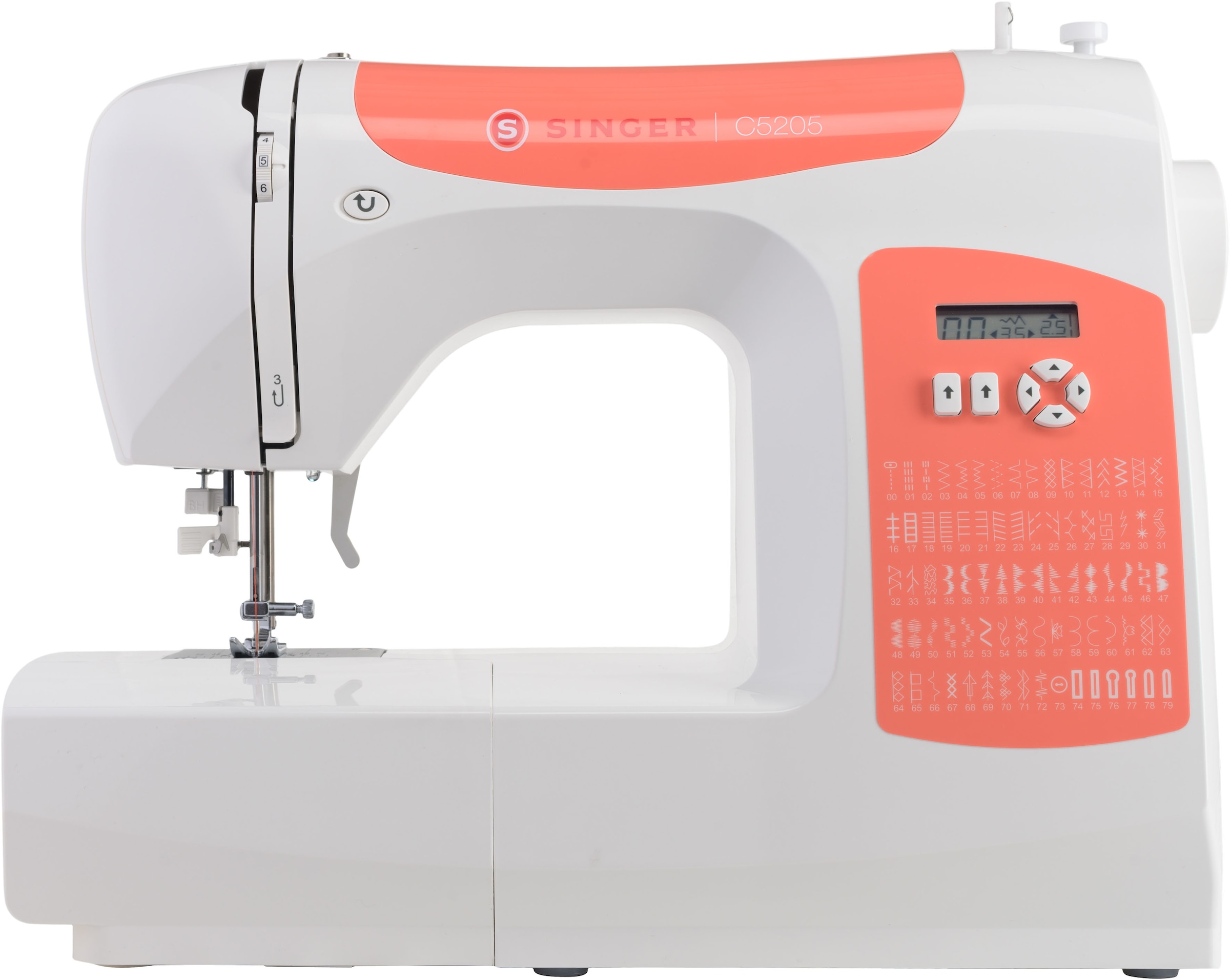 Singer Computer-Nähmaschine Programme »C5205 Orange«, online OTTO 60 bei jetzt