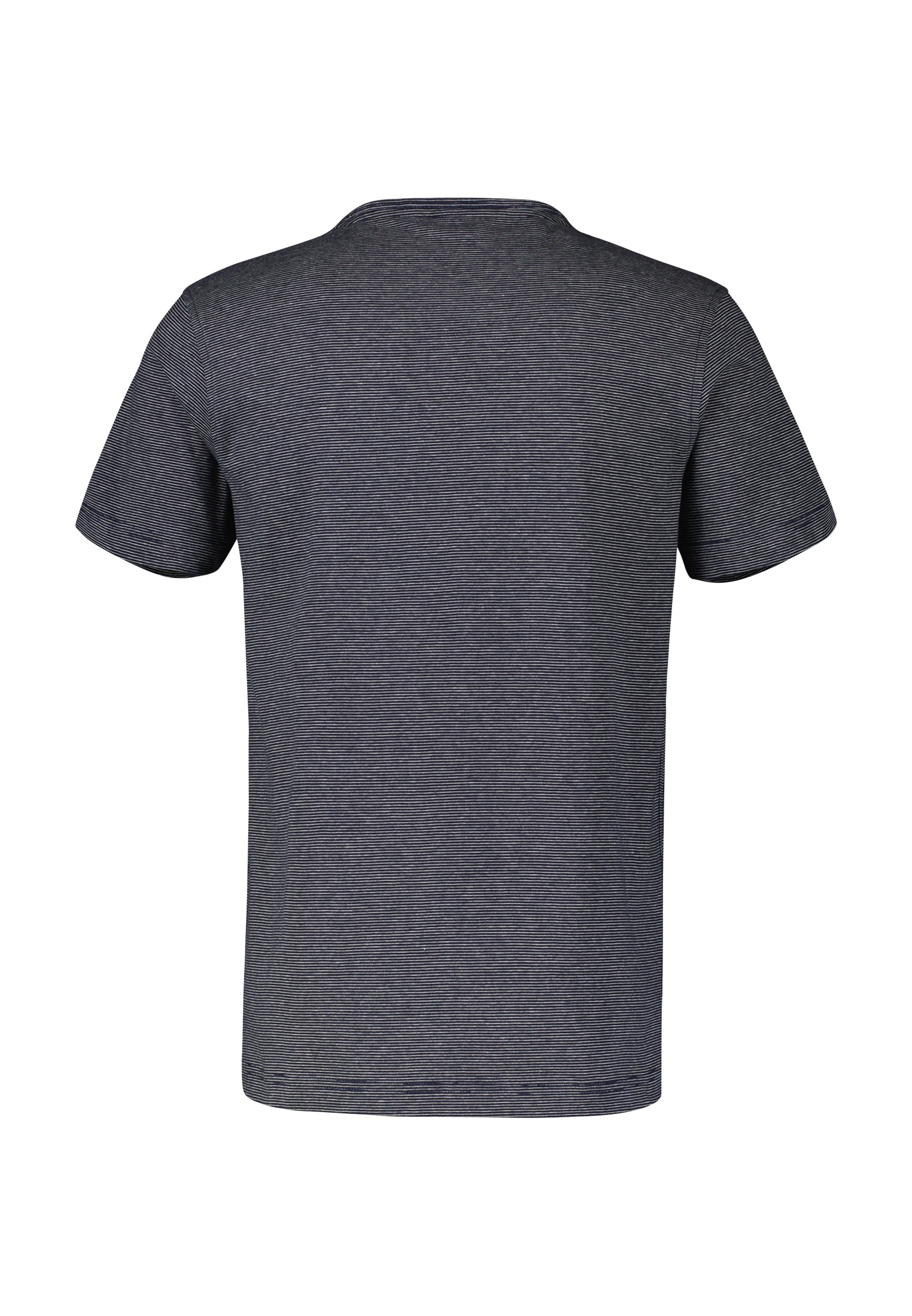 LERROS T-Shirt »LERROS Serafino mit Finelinerstreifen, washed«