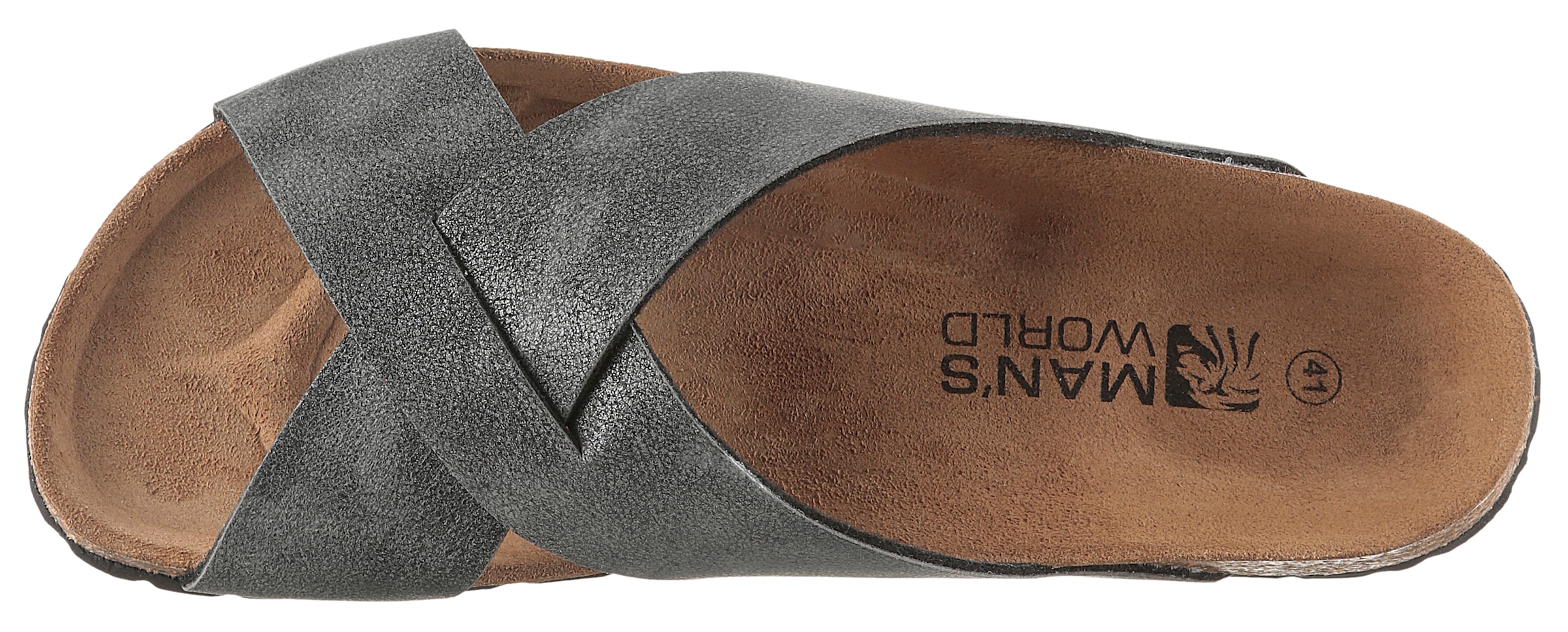 Man's World Pantolette  Sommerschuh, Strandschuh, Hausschuh mit Fußbett
