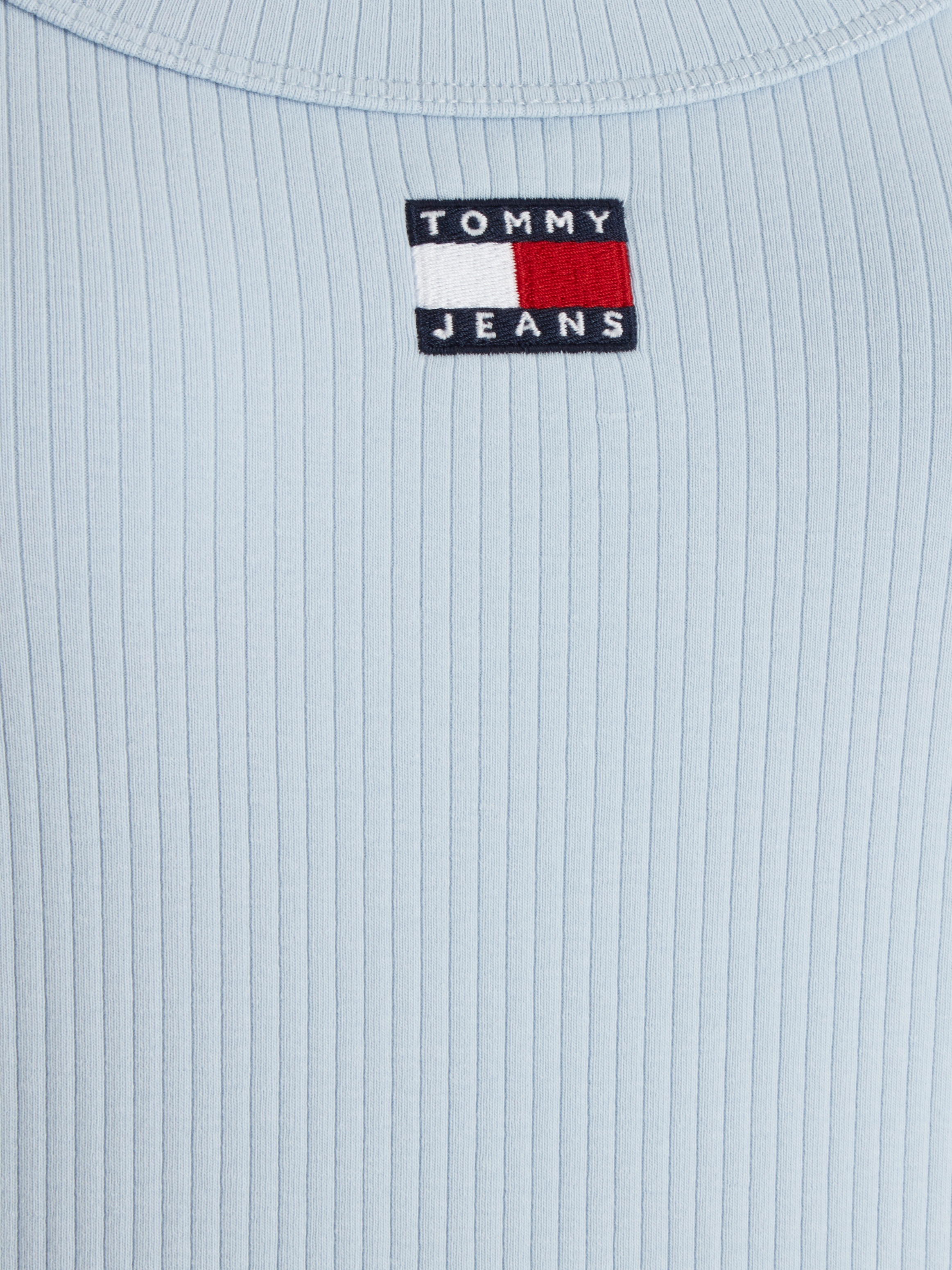 Tommy Jeans T-Shirt »TJW SLIM BADGE RIB TEE SS«, mit Logostickerei