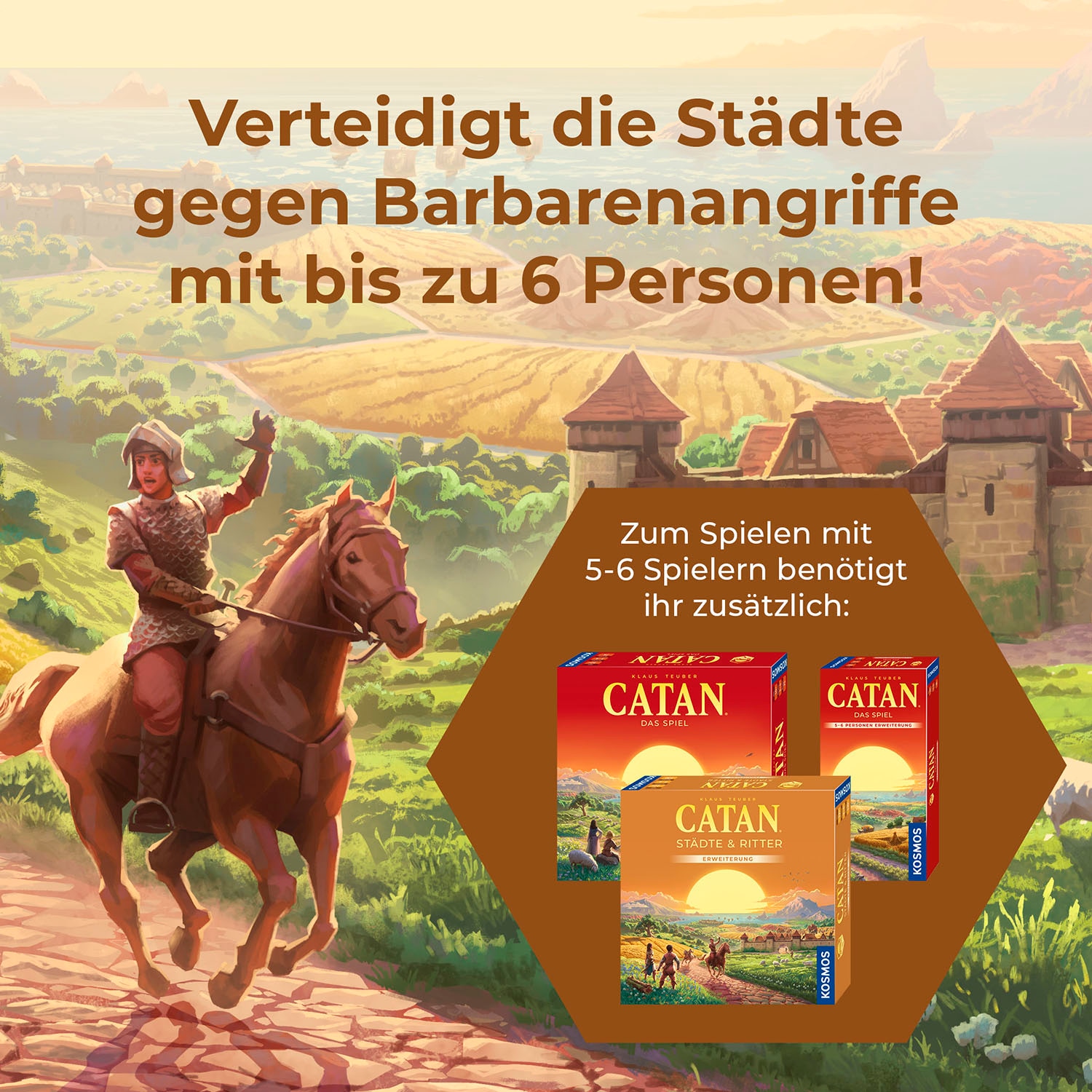 Kosmos Spiel »CATAN Städte & Ritter«, Made in Germany
