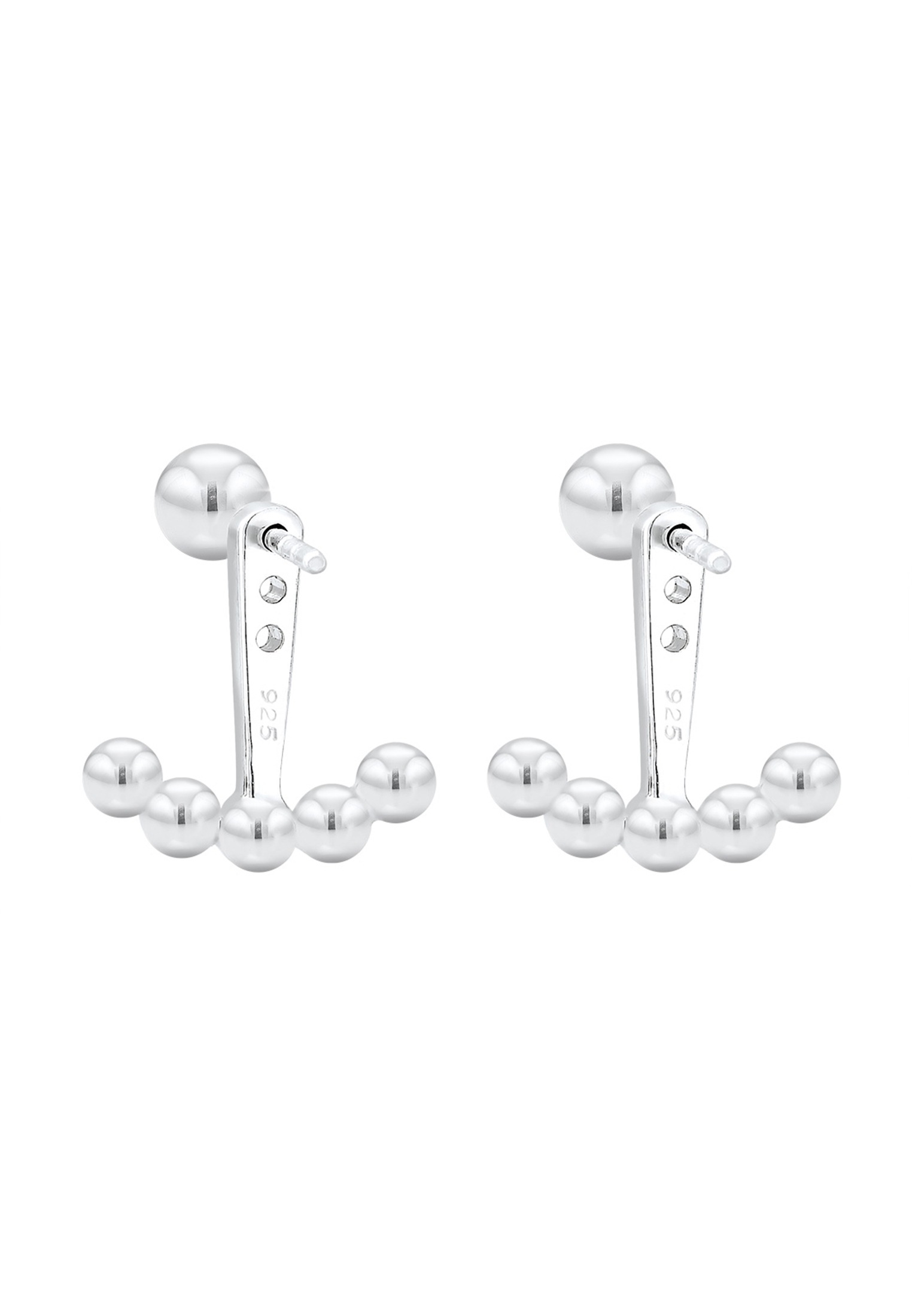 Elli Paar Ohrhänger »Ohrringe Stecker Ear Jackets mit Kugeln 925 Silber«