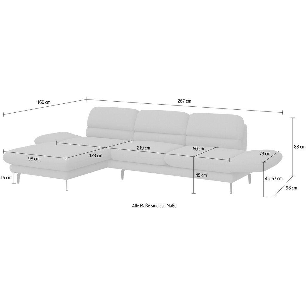 DOMO collection Ecksofa »Padova«