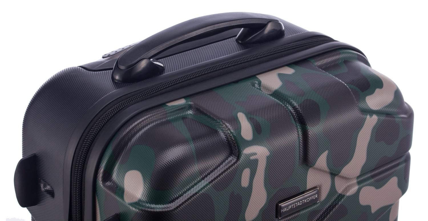 Hauptstadtkoffer Hartschalen-Trolley »X-Kölln, 58 cm, Camouflage«, 4 St. Rollen, Hartschalen-Koffer Handgepäck-Koffer Reisegepäck TSA Schloss