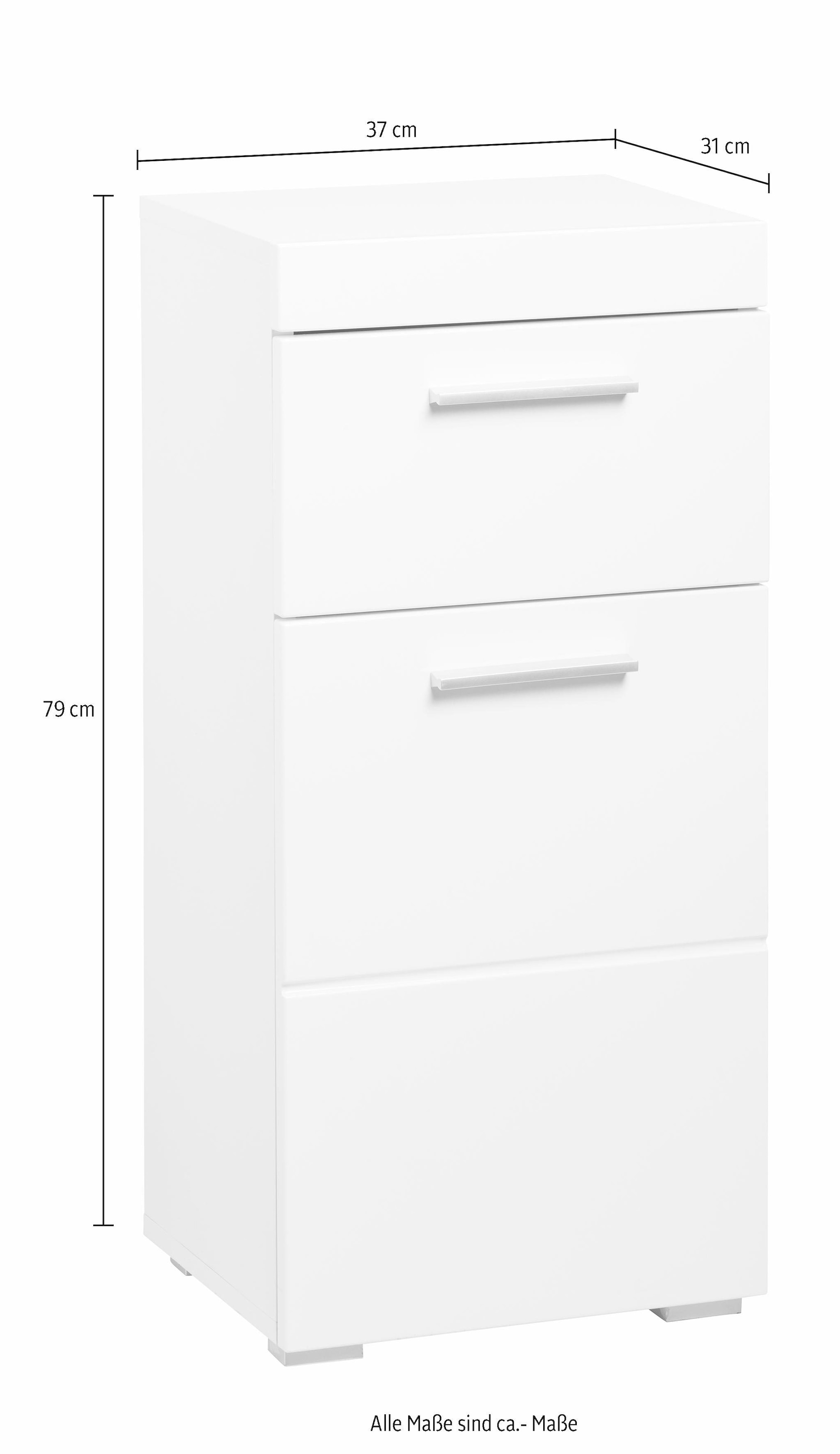 INOSIGN Unterschrank »Avena«, Badezimmerschrank mit 1 Schublade und 1 Tür - Maße (B/T/H) 37/31/79 cm