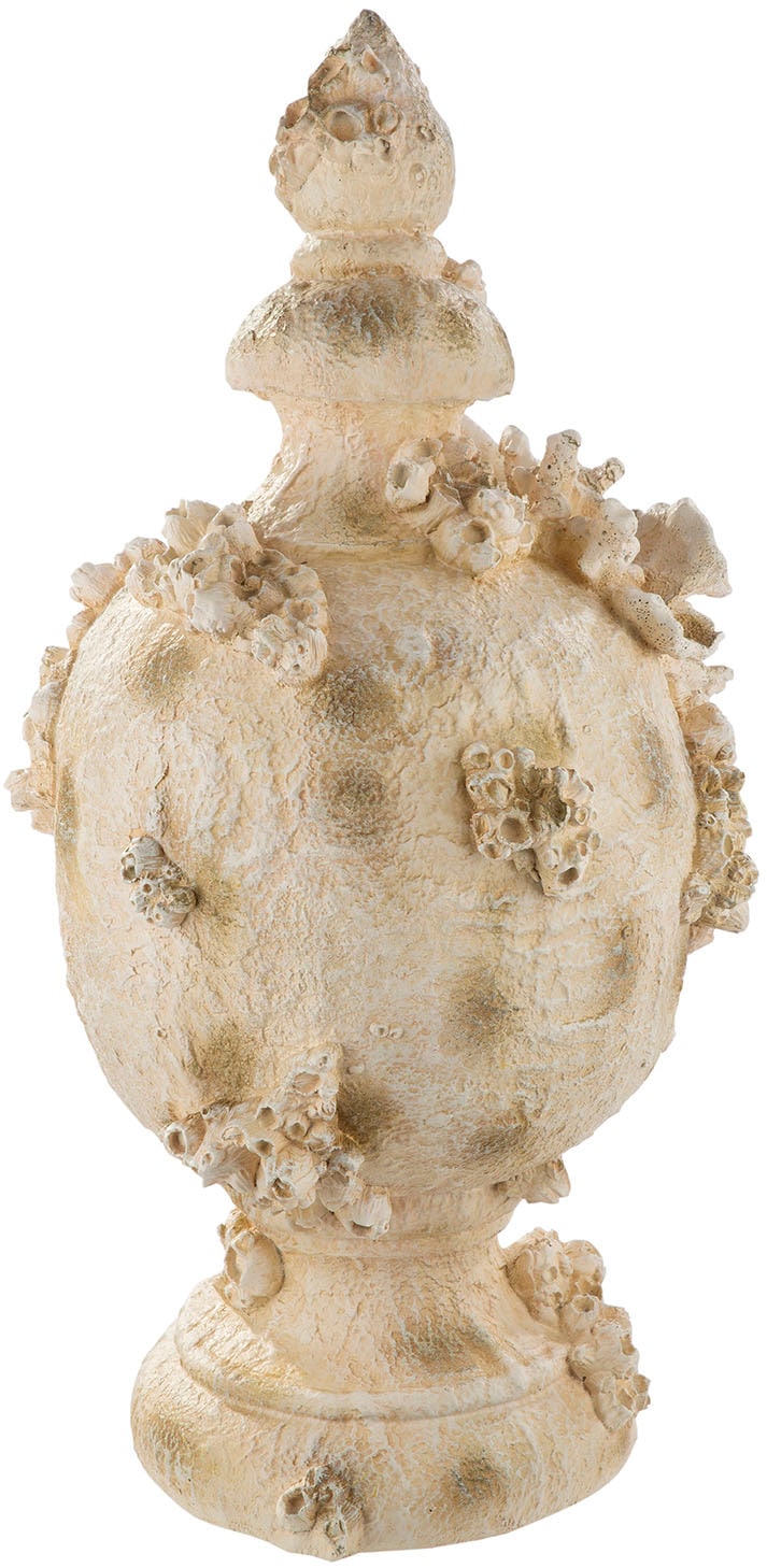 GILDE Dekoobjekt »Dekoobjekt Amphora Seychelles weiß H. 49,5 cm«