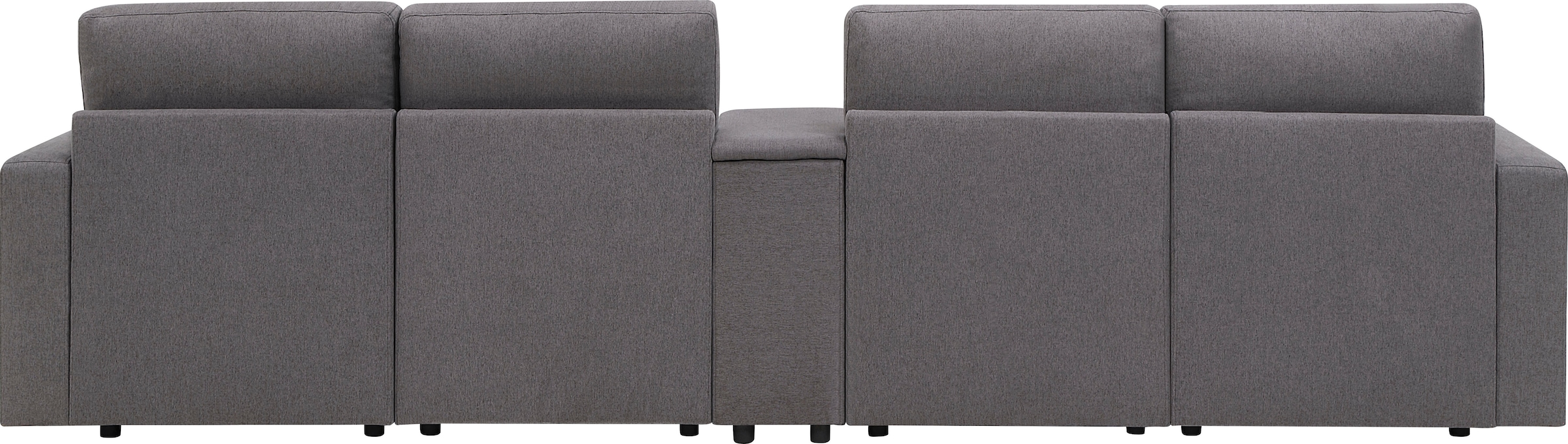 OTTO home Wohnlandschaft »Ulrik, U-Form, Breite: 315cm« mit Stauraum unter den Sitzen, inkl Stauraumkonsole mit Becherhaltern